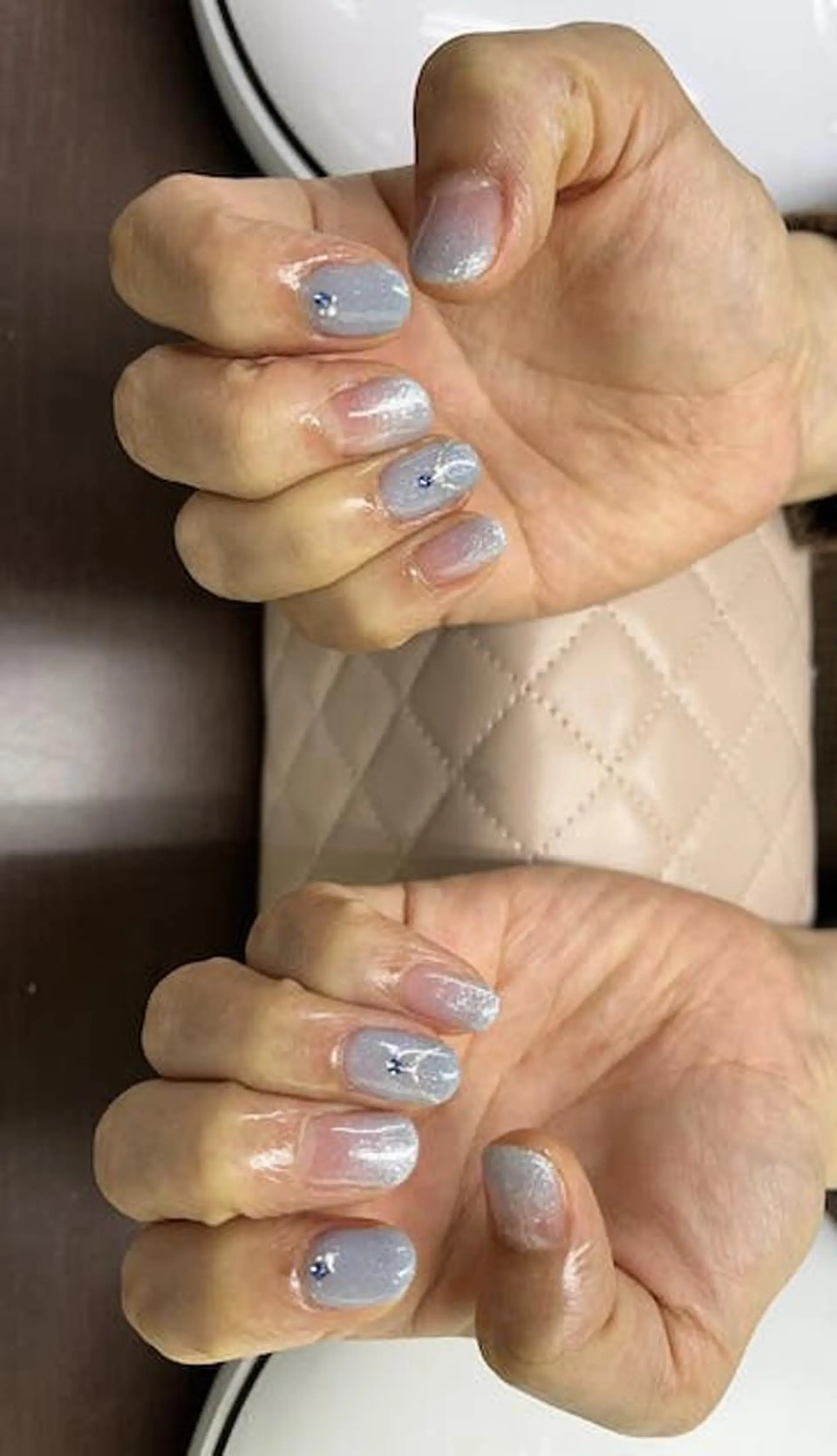 ネイル アートネイル ブルー イースター ジェルネイル グラデーション FASTNAIL PLUS 新宿店のネイルデザイン