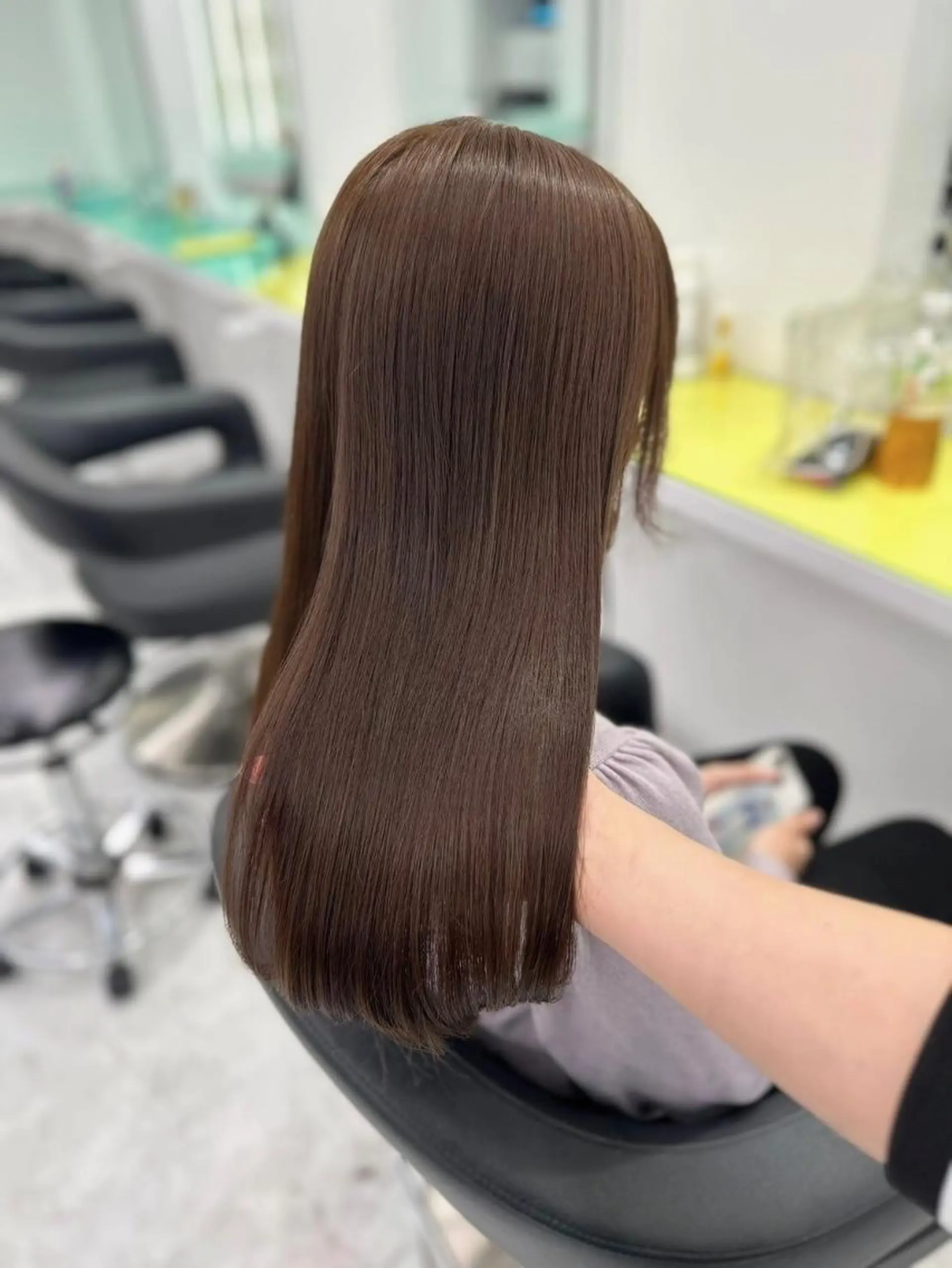 カラー カット ヘアカラー 縮毛矯正 *愛され透け感🎀 カラーモデル🪡のヘアスタイル
