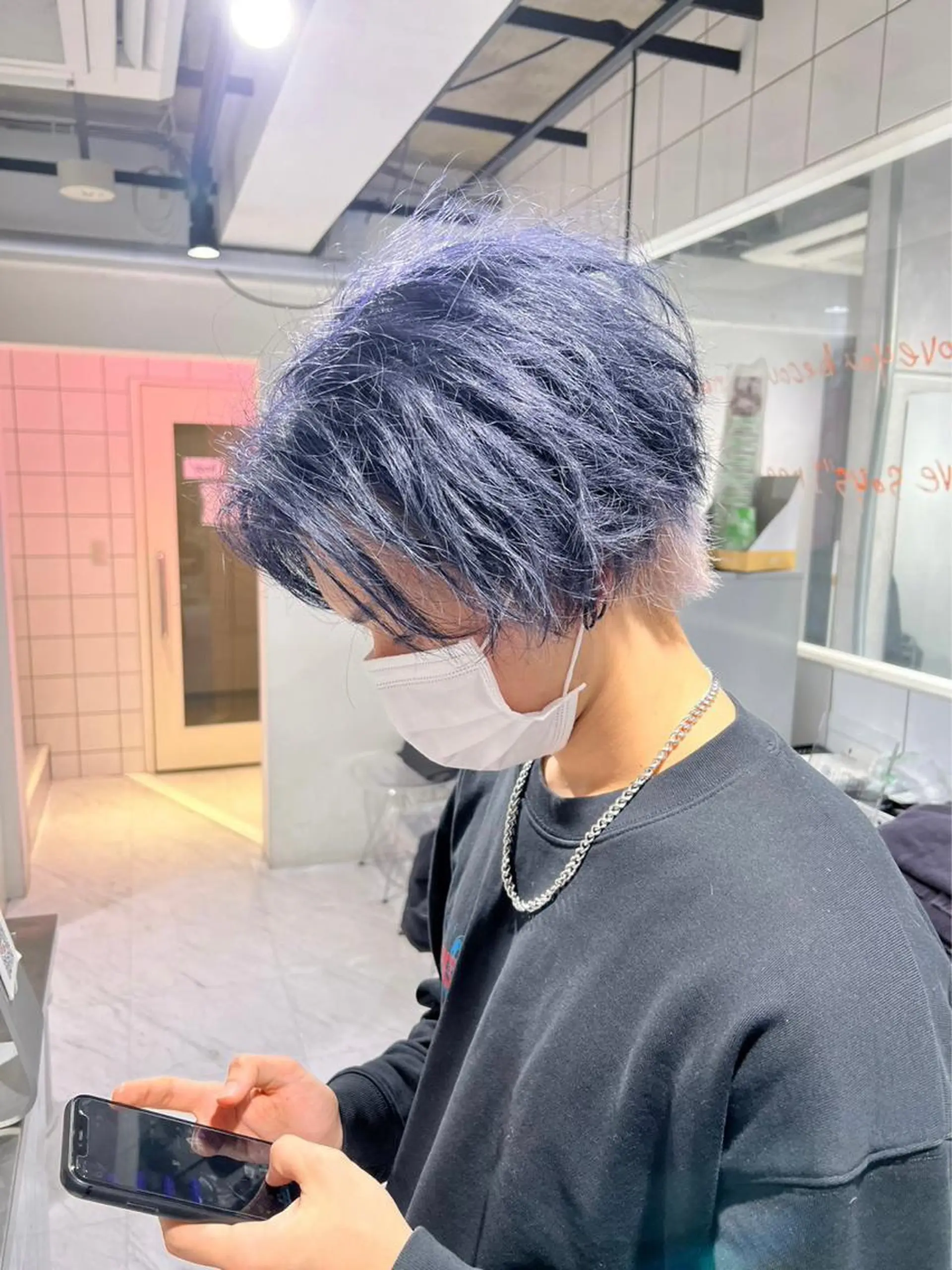 カラー メンズ 新世代パーマ⚡️ の達人トモ⚡️のヘアスタイル