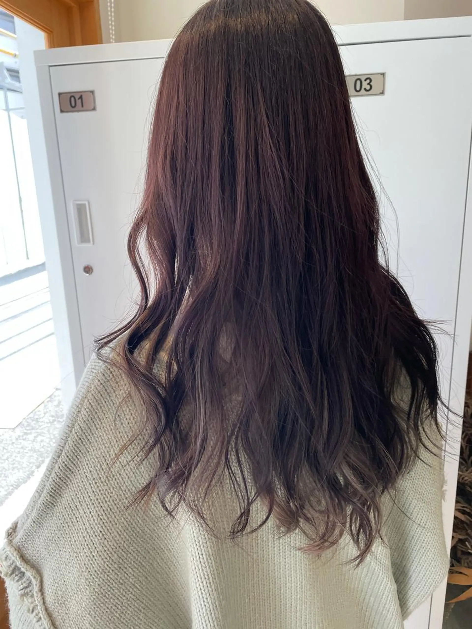 ロング カラー ブリーチ ラベンダーカラー ブリーチなしカラー 中目黒🌼 🌼ハナのヘアスタイル