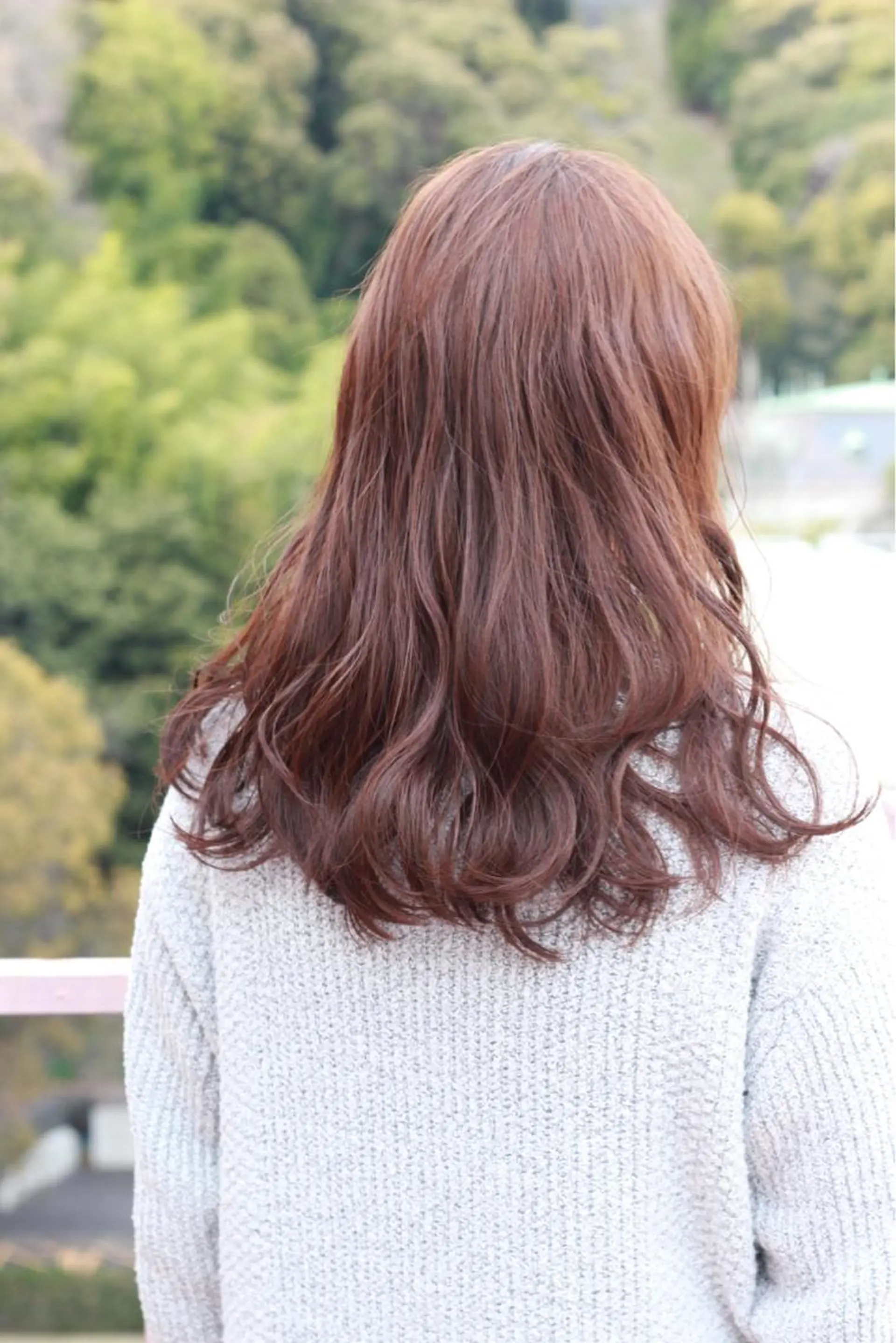 セミロング カラー ベージュカラー オレンジ オレンジベージュ ヘアカラー Viage （ビアージュ）のヘアスタイル
