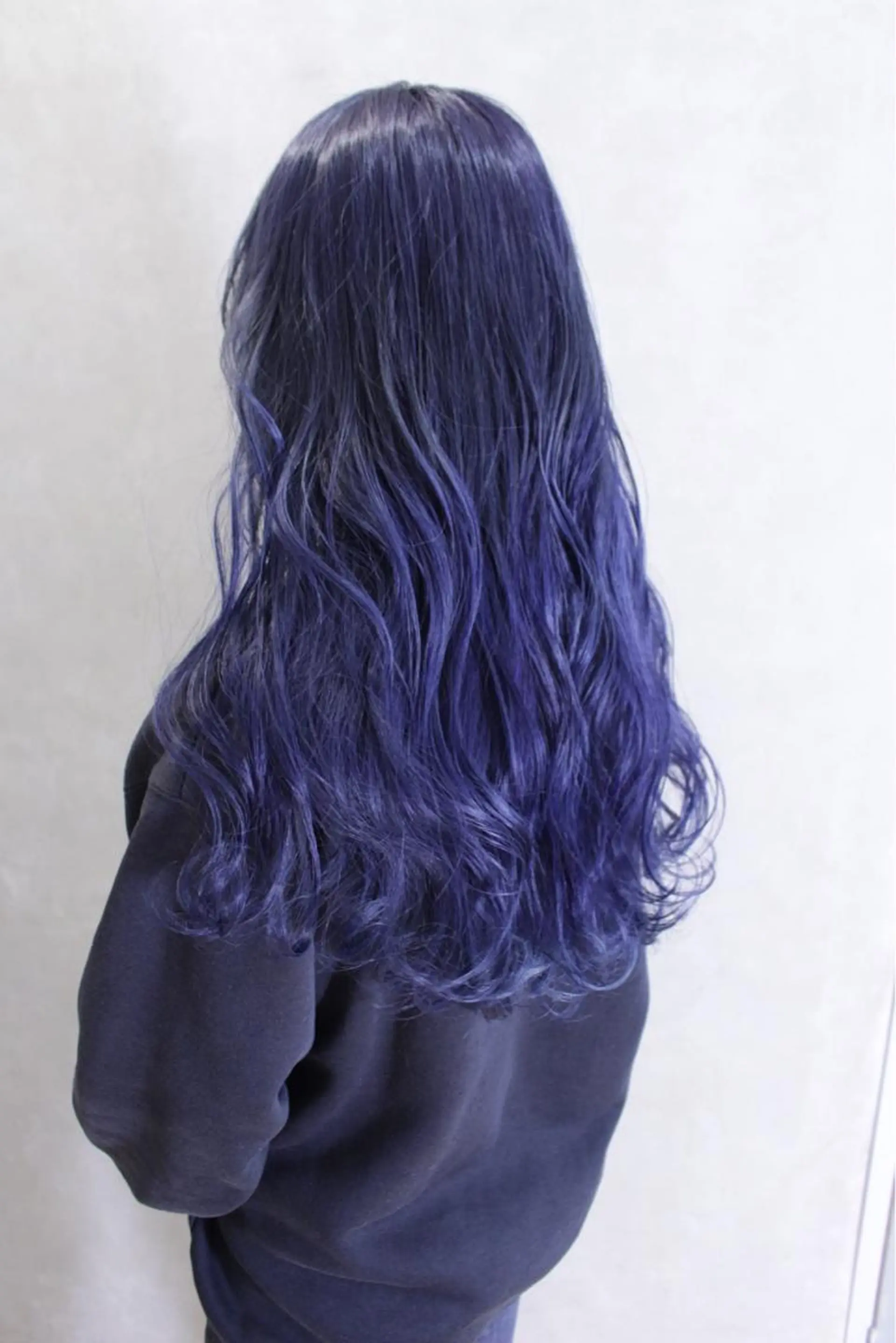 セミロング カラー ヘアアレンジ ブルーカラー ヘアカラー トリートメント lani 天神大名/ブリーチのヘアスタイル
