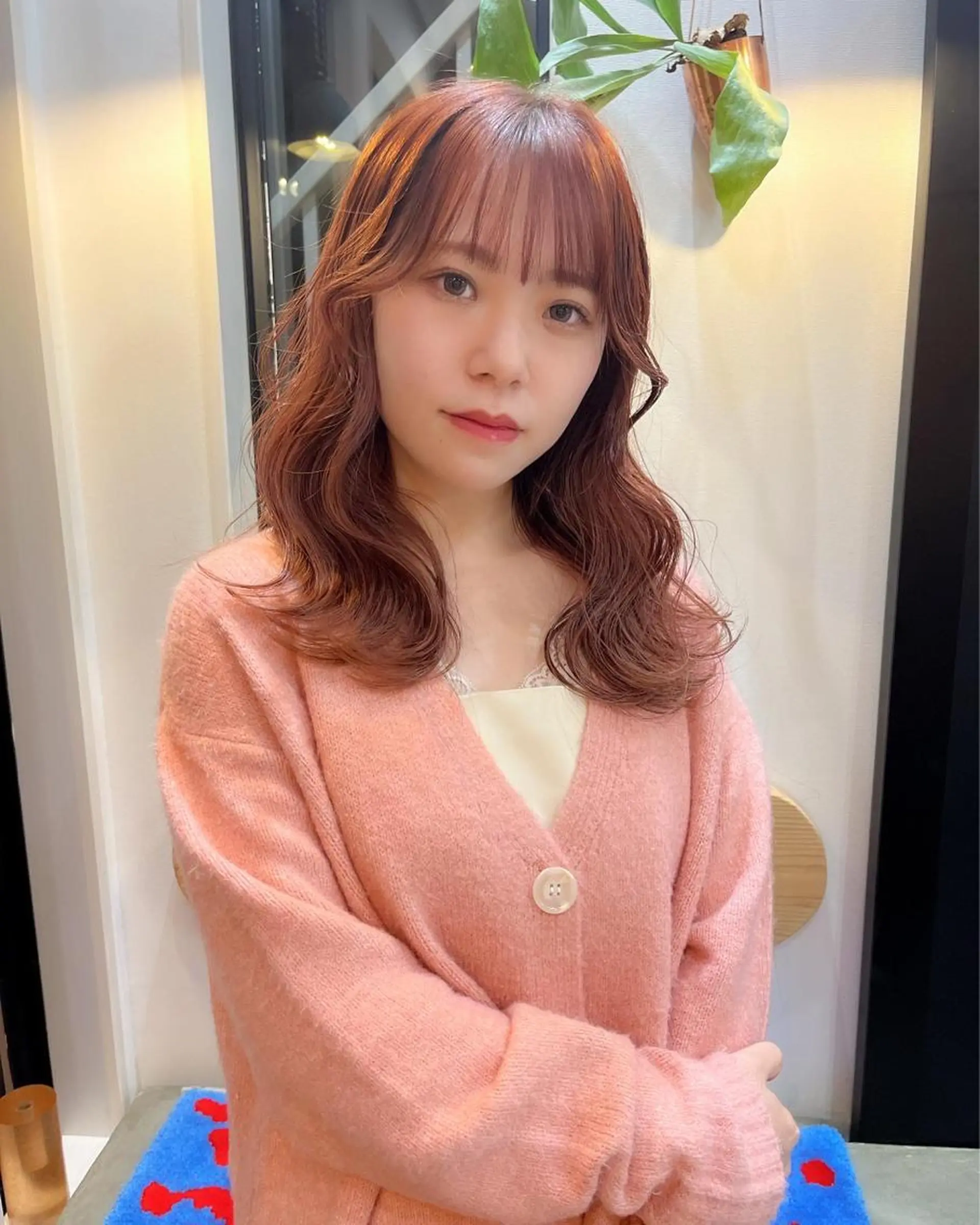 ミディアム カラー ヘアアレンジ 田川 華奈のヘアスタイル