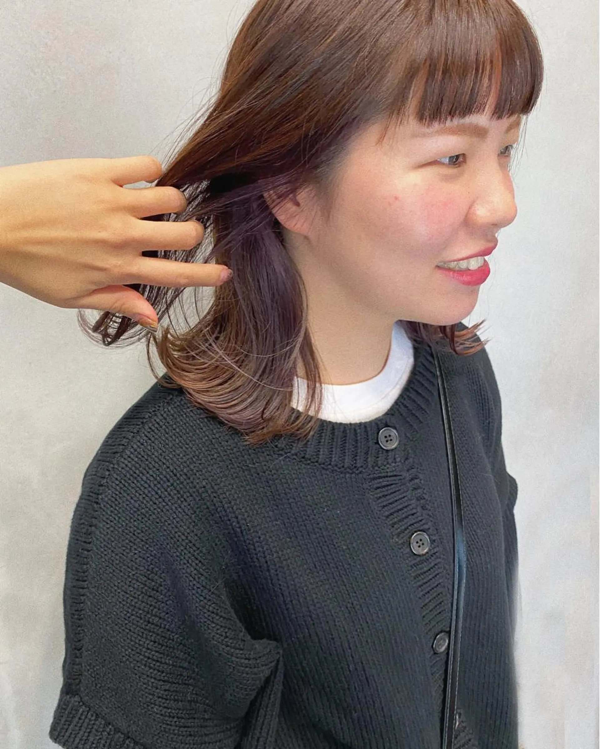 ミディアム カラー ヘアアレンジ インナーカラー FIORE hair design所属・山根 奈緒のマツエク・マツパデザイン
