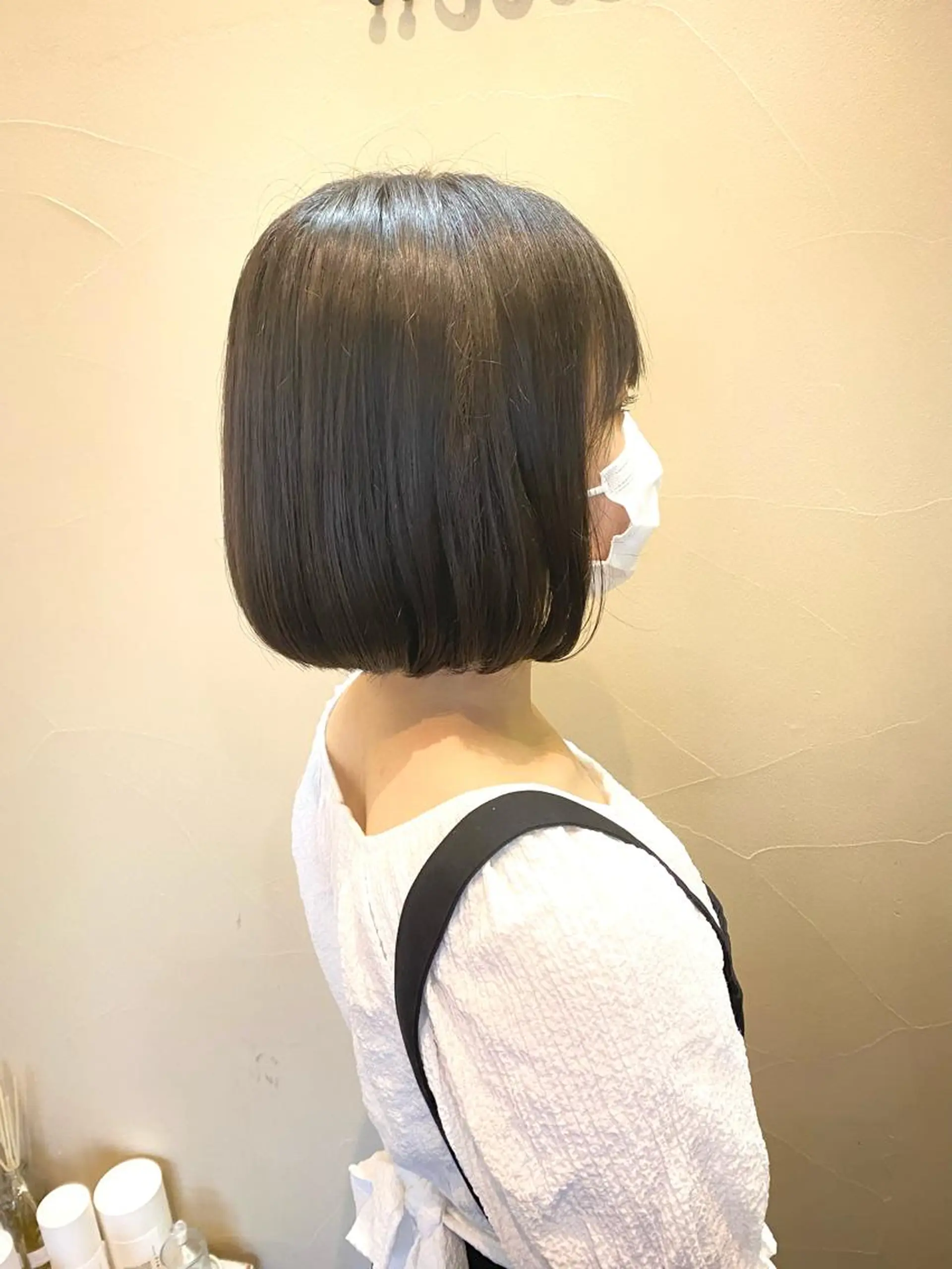 ショート 切りっぱなしボブ ボブ フェイスヘアークリエイション所属・大形 誉のヘアスタイル