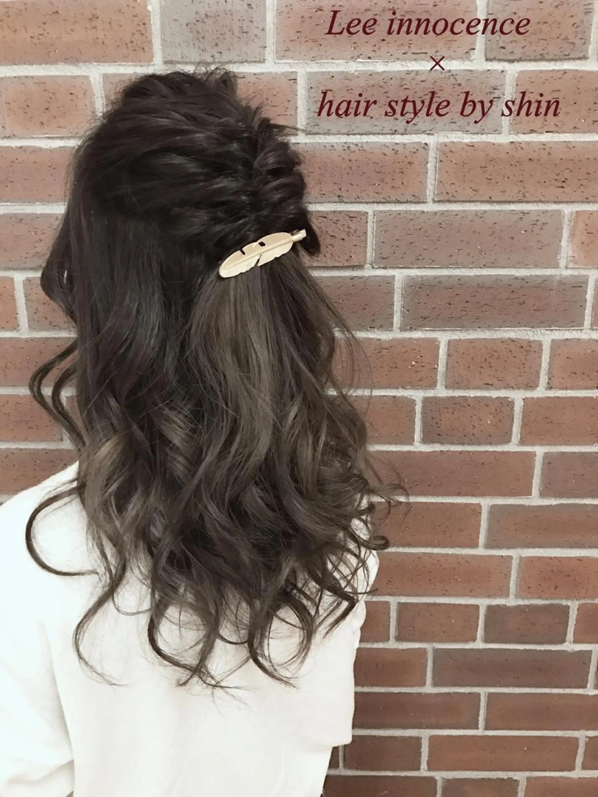 ミディアム セミロング ロング カラー ヘアアレンジ ハーフアップ クリスマス カラー&矯正スペシャ リスト宮本　伸一のヘアスタイル