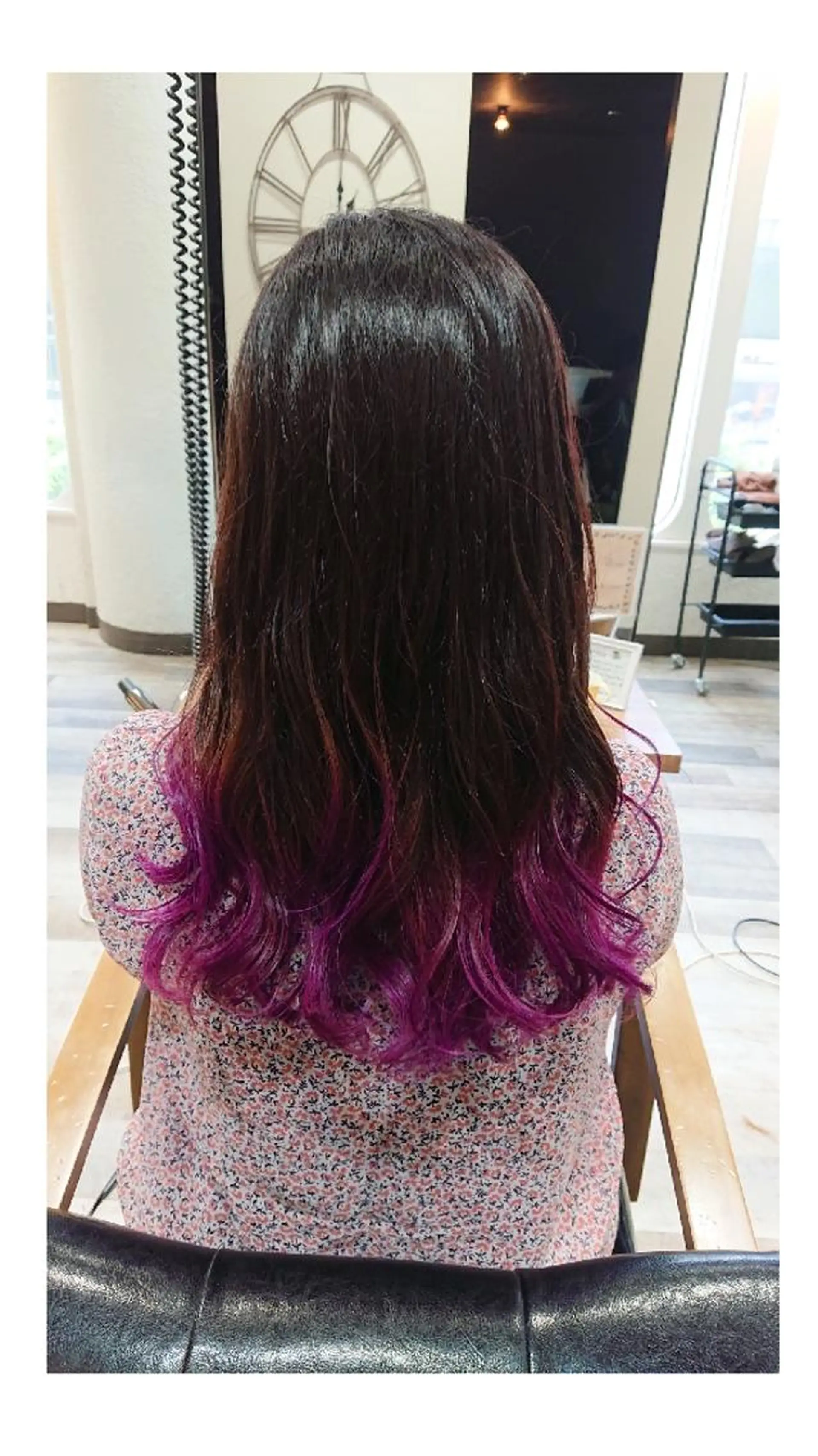 ロング カラー ヘアアレンジ グラデーションカラー バイオレットカラー ACROあべの店所属・艶カラー/インナー /グラデ/大西小百合のヘアスタイル