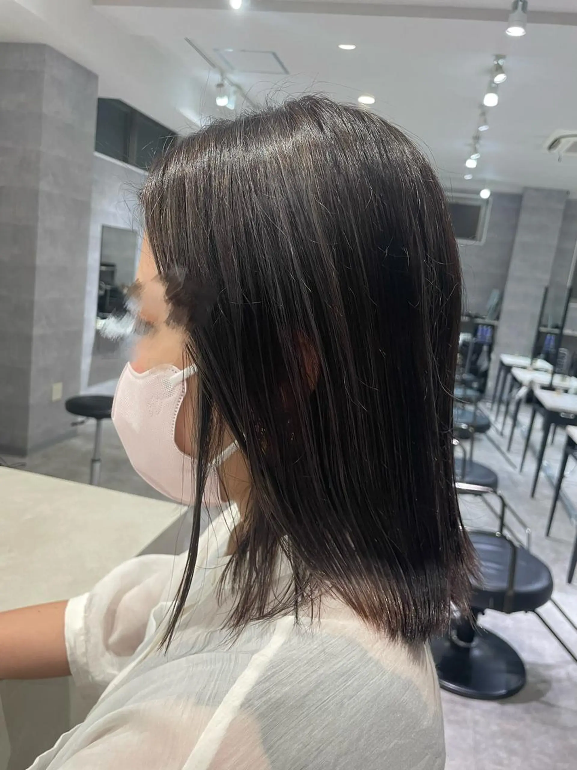ミディアム カラー カット ヘアカラー トリートメント saho .のヘアスタイル