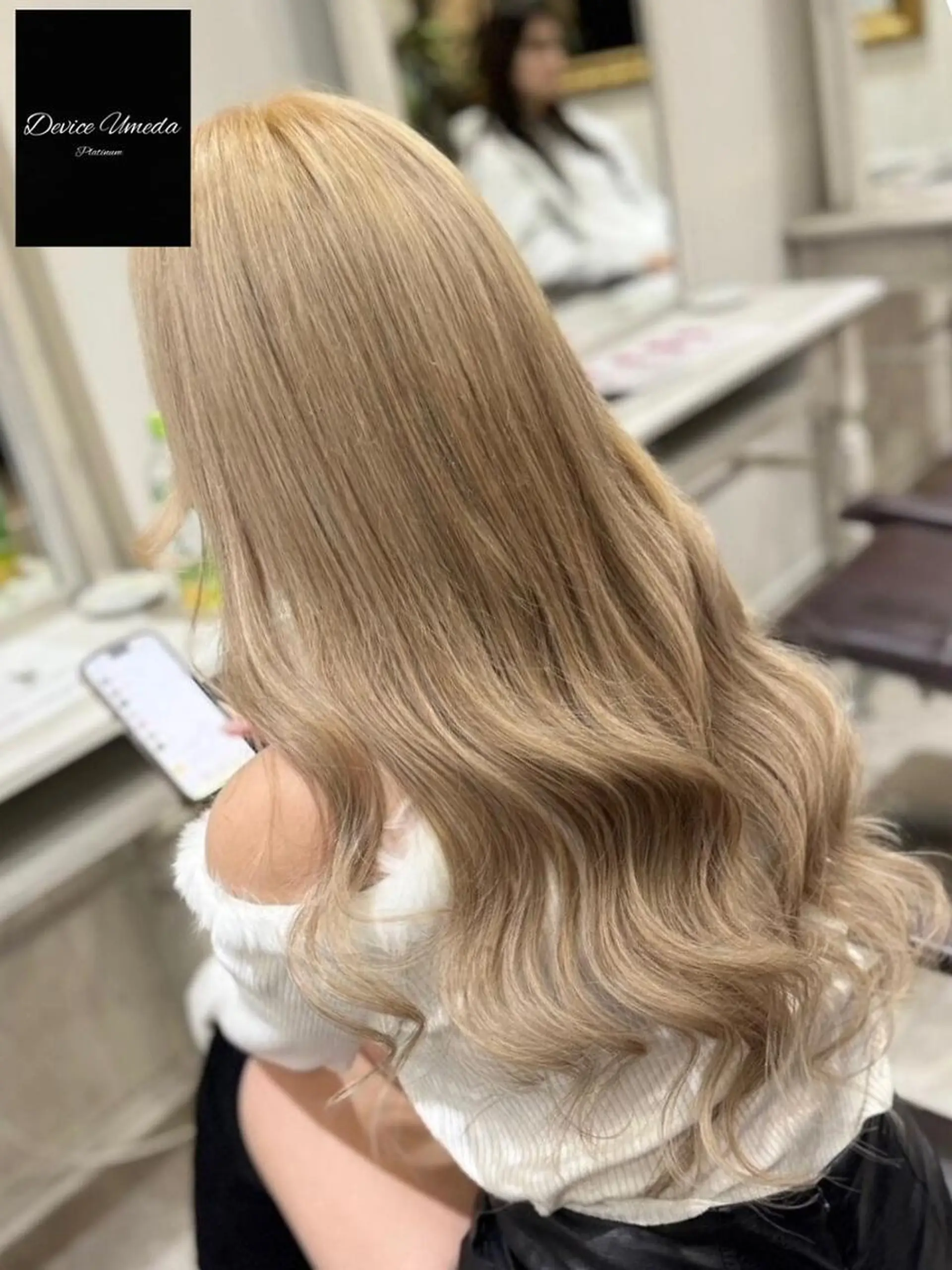 カラー メンズ ヘアアレンジ ロング エクステ地域最安値★ Device梅田のヘアスタイル