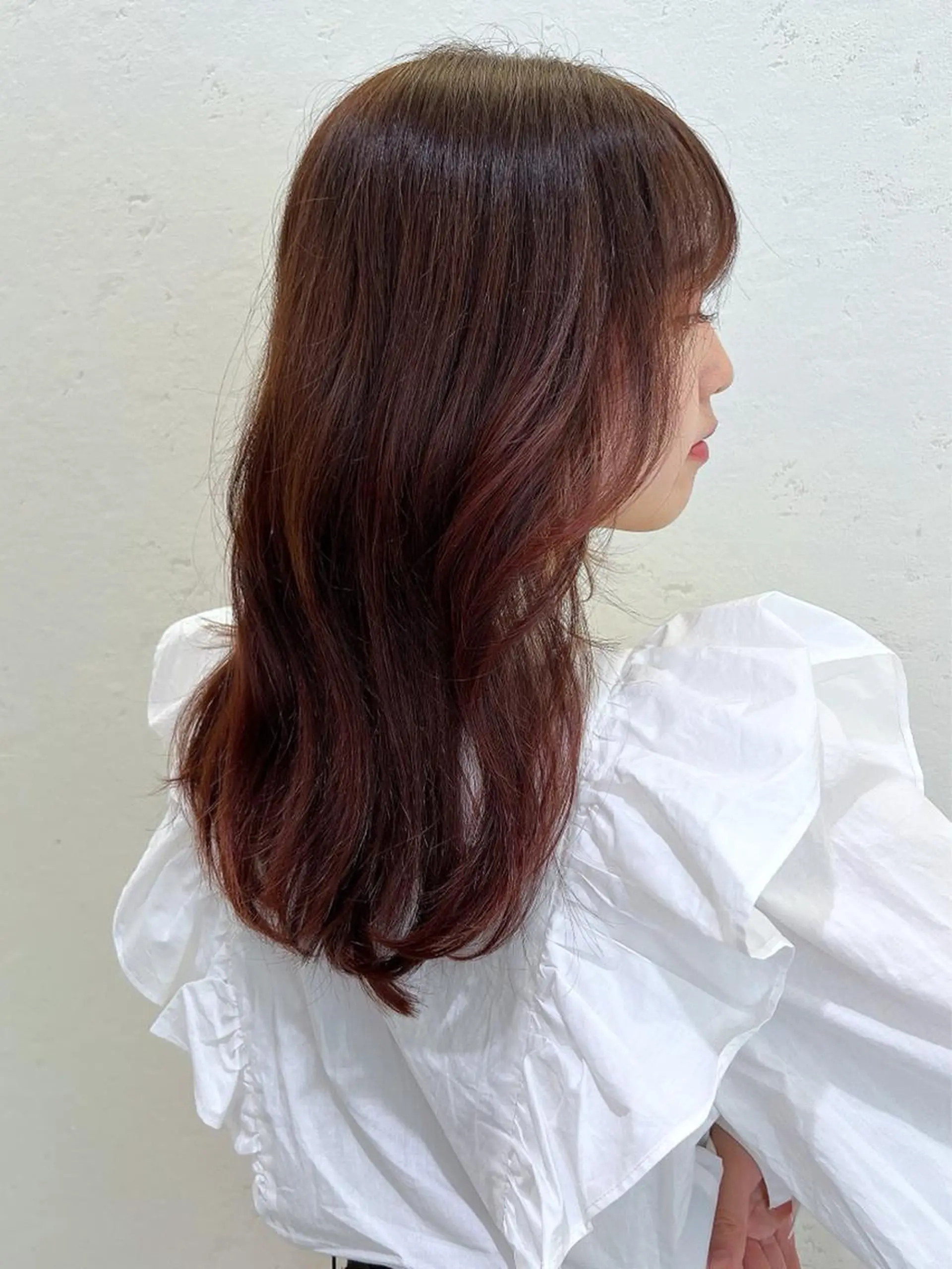 セミロング カラー カット ヘアカラー 韓国ヘア×髪質改善 /yoshikaのヘアスタイル
