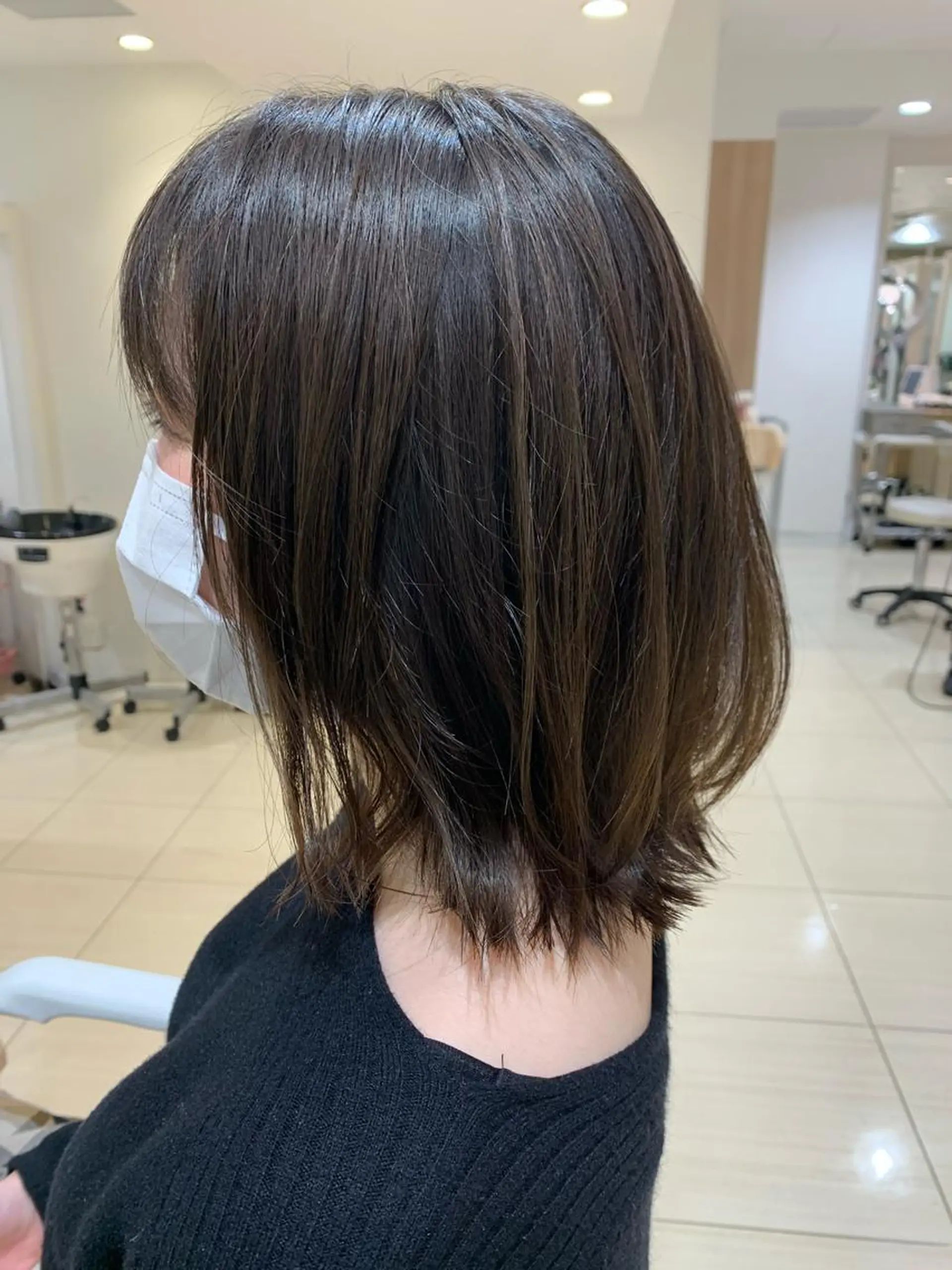 ミディアム HALE 金杉悠作のヘアスタイル