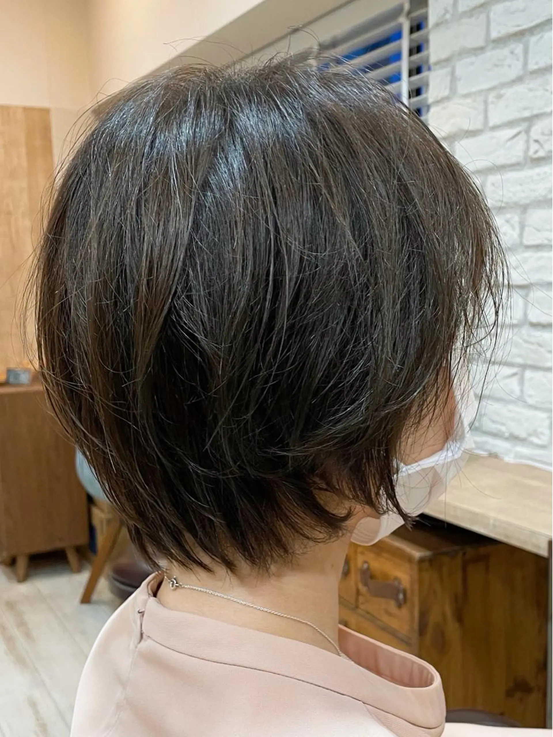 ショート ショートボブ ボブ ショートヘア カット ヘアカラー トリートメント ヘッドスパ 銀座🌈ケアカラー/ ヘッドスパ /清水のヘアスタイル
