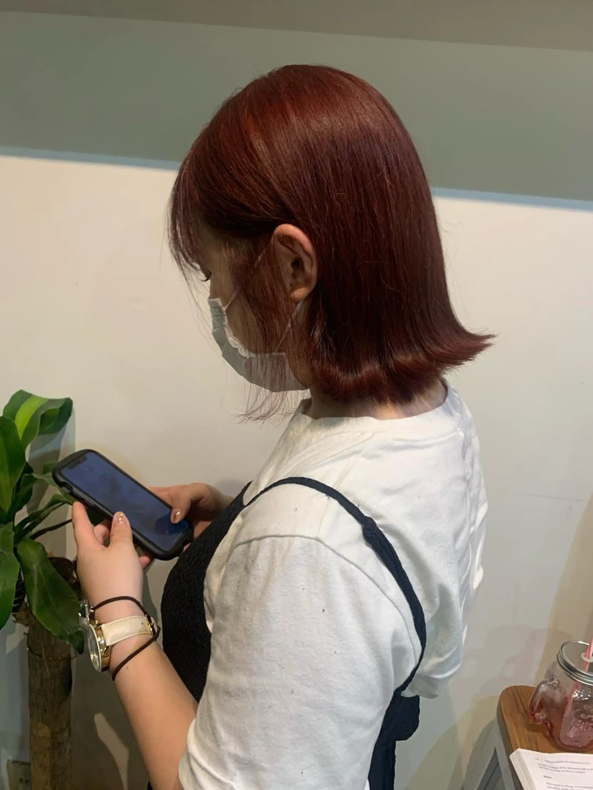 ミディアム ヘアカラー トリートメント ヘッドスパ ヘアセット 山口 竣也のヘアスタイル