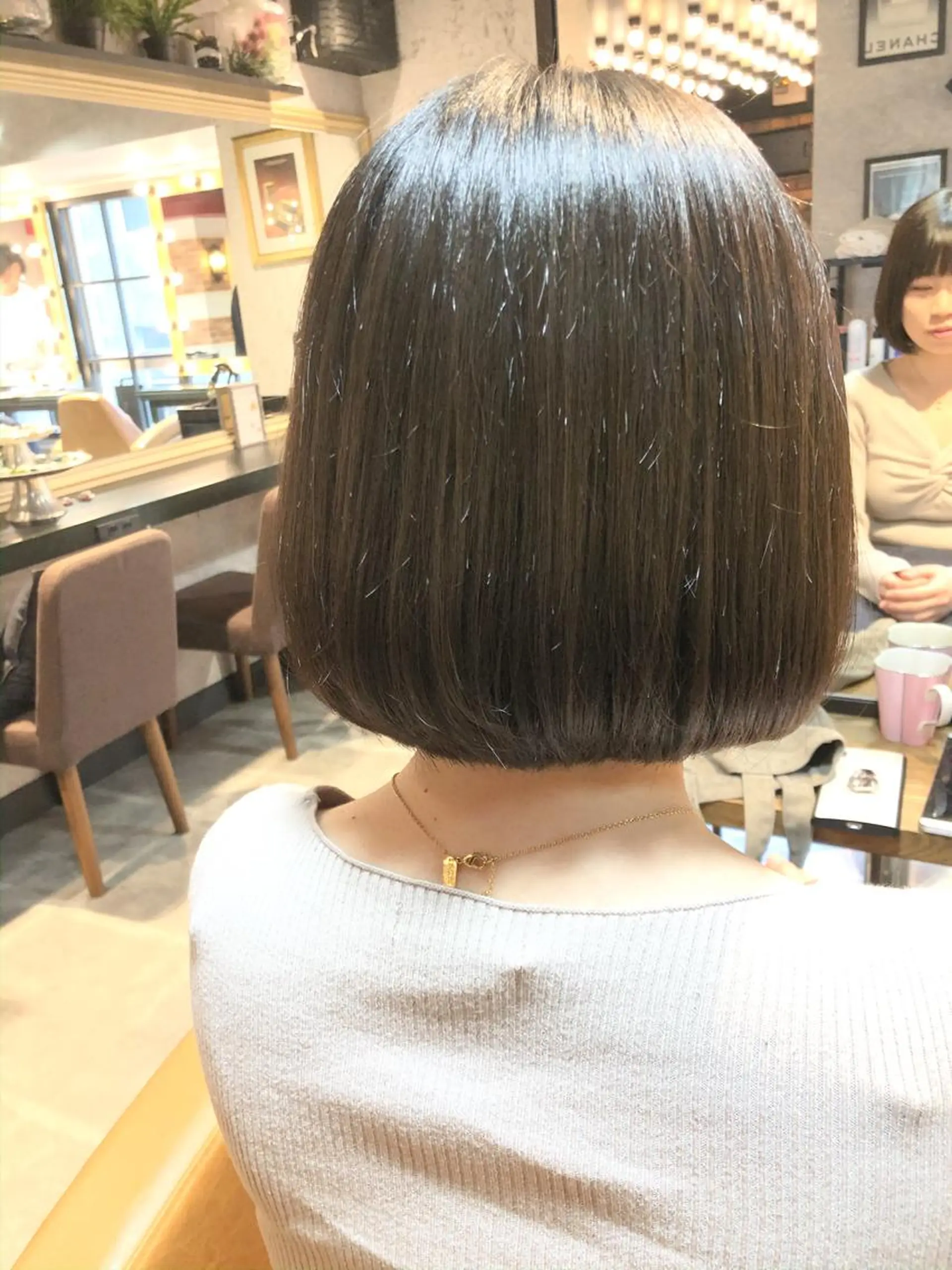 ミディアム 小顔カット トリートメント 【店長】ボブ縮毛矯正 リピートNo.1米倉のヘアスタイル