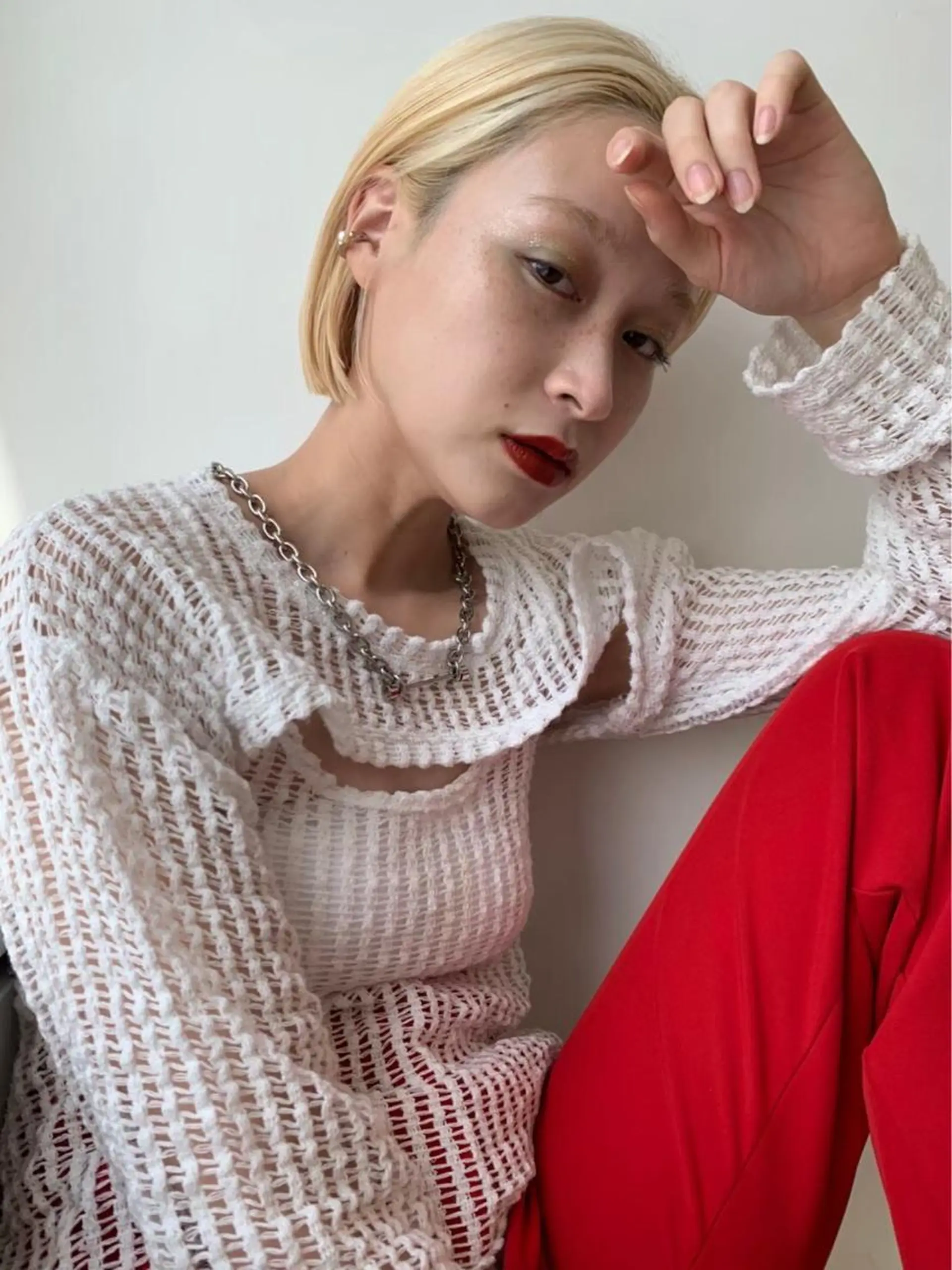 ミディアム ヘアカラー ＨＩ ROのヘアスタイル