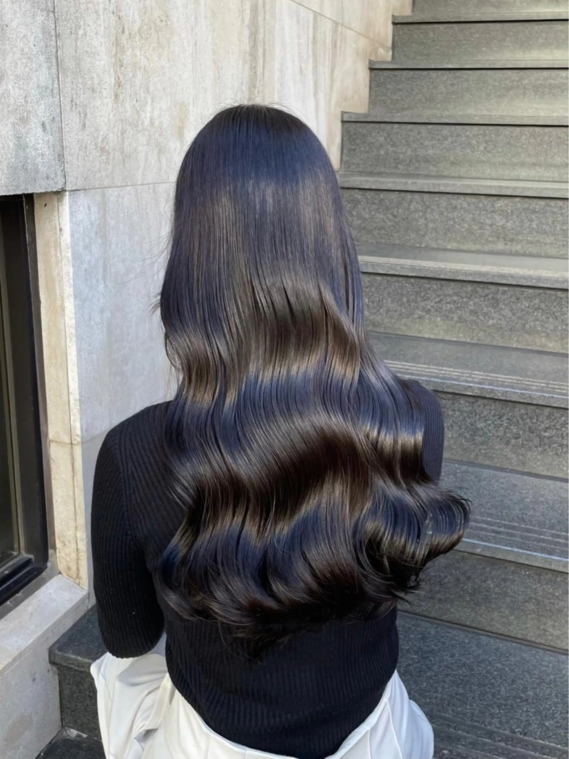 ロング ハイライト 髪質改善 縮毛矯正 トリートメント ヘアカラー トリートメント ヘッドスパ 艶髪/髪質改善/ NATSUKI🍯のヘアスタイル