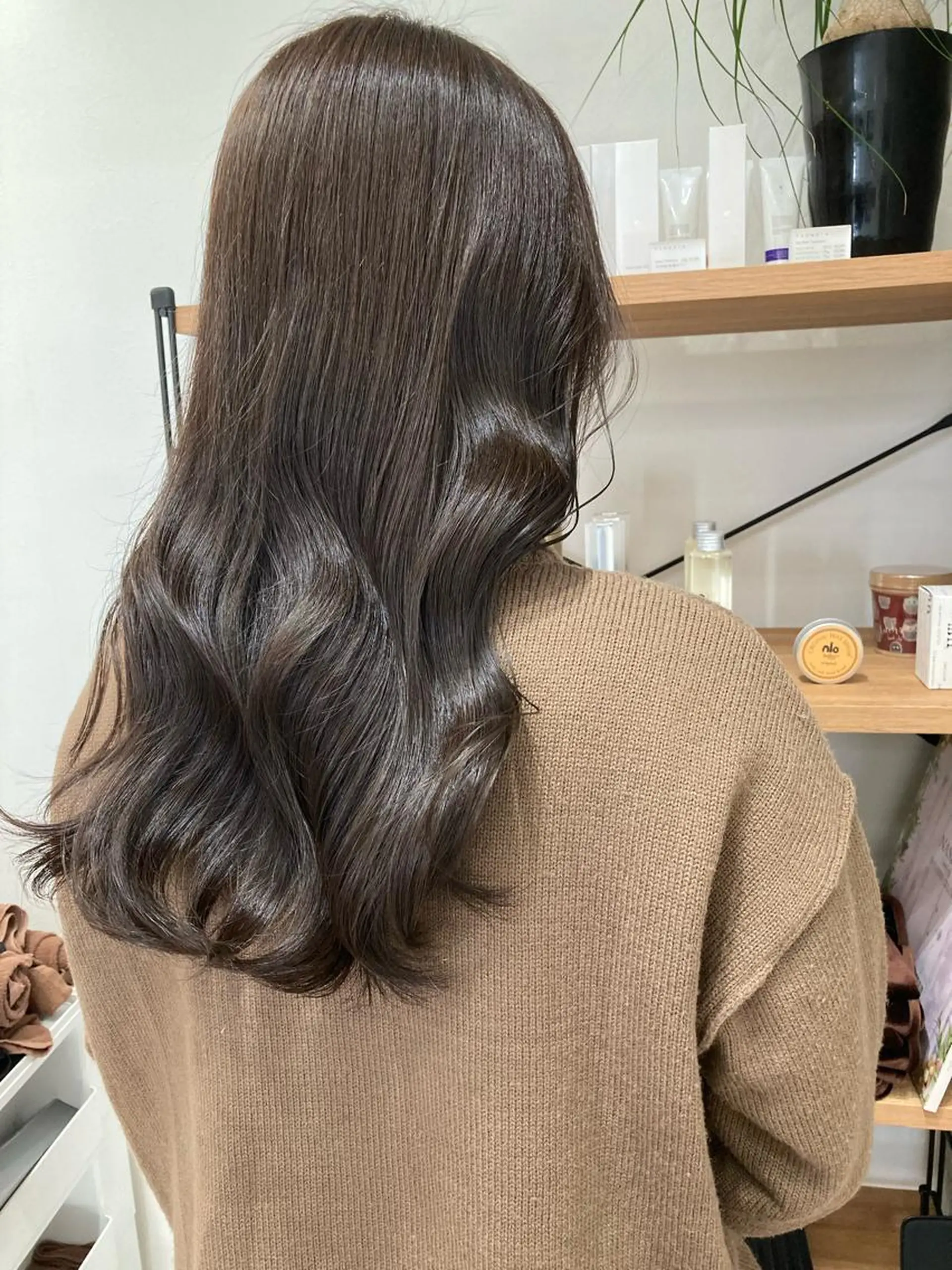 ロング カット ヘアカラー トリートメント ✨色持ちの良い艶 カラー✨蟹江真世のヘアスタイル