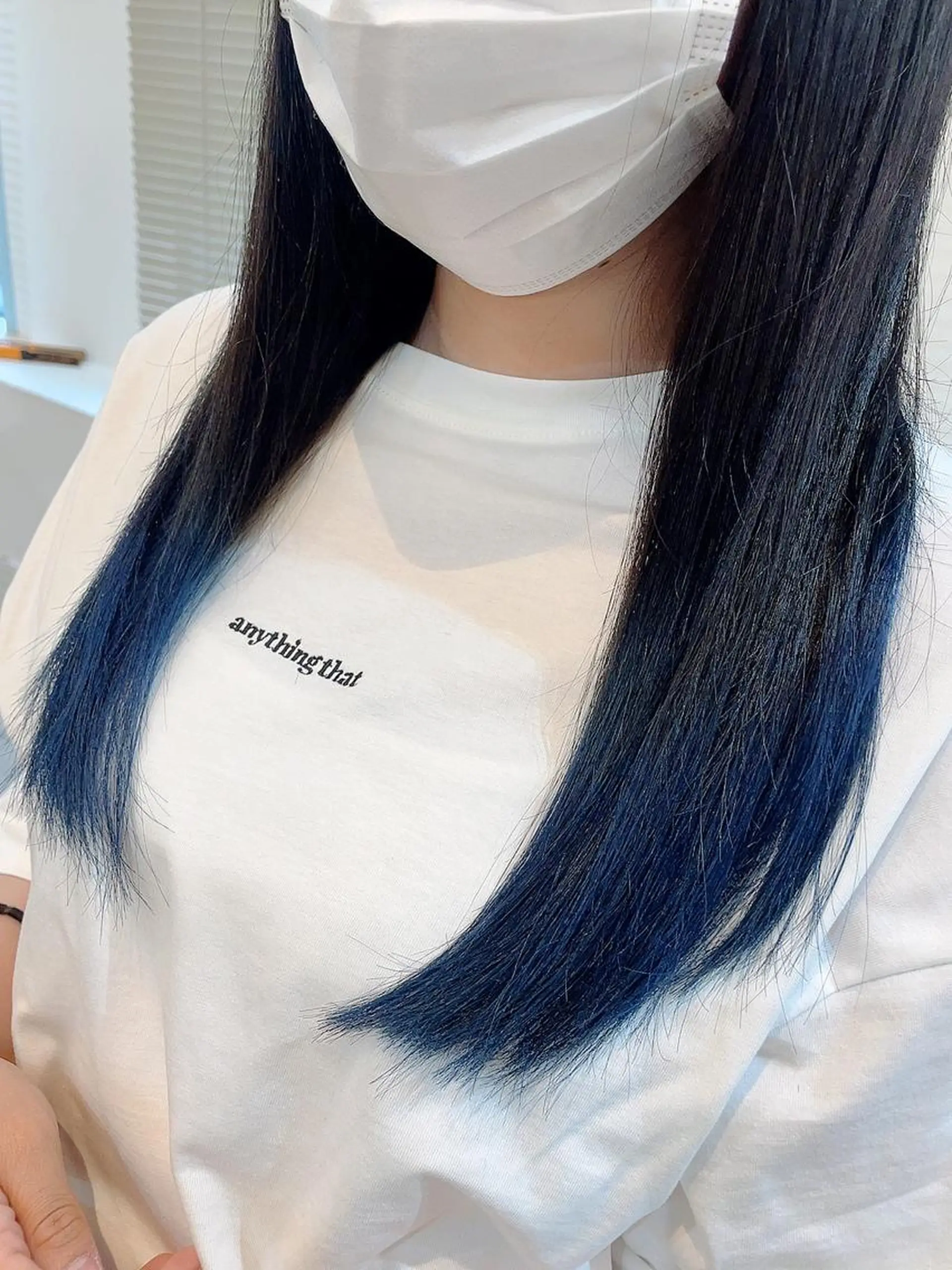 セミロング カラー ブルーカラー グラデーションカラー カット ヘアカラー トリートメント 🦖鶴岡香純🦖 産休中のヘアスタイル