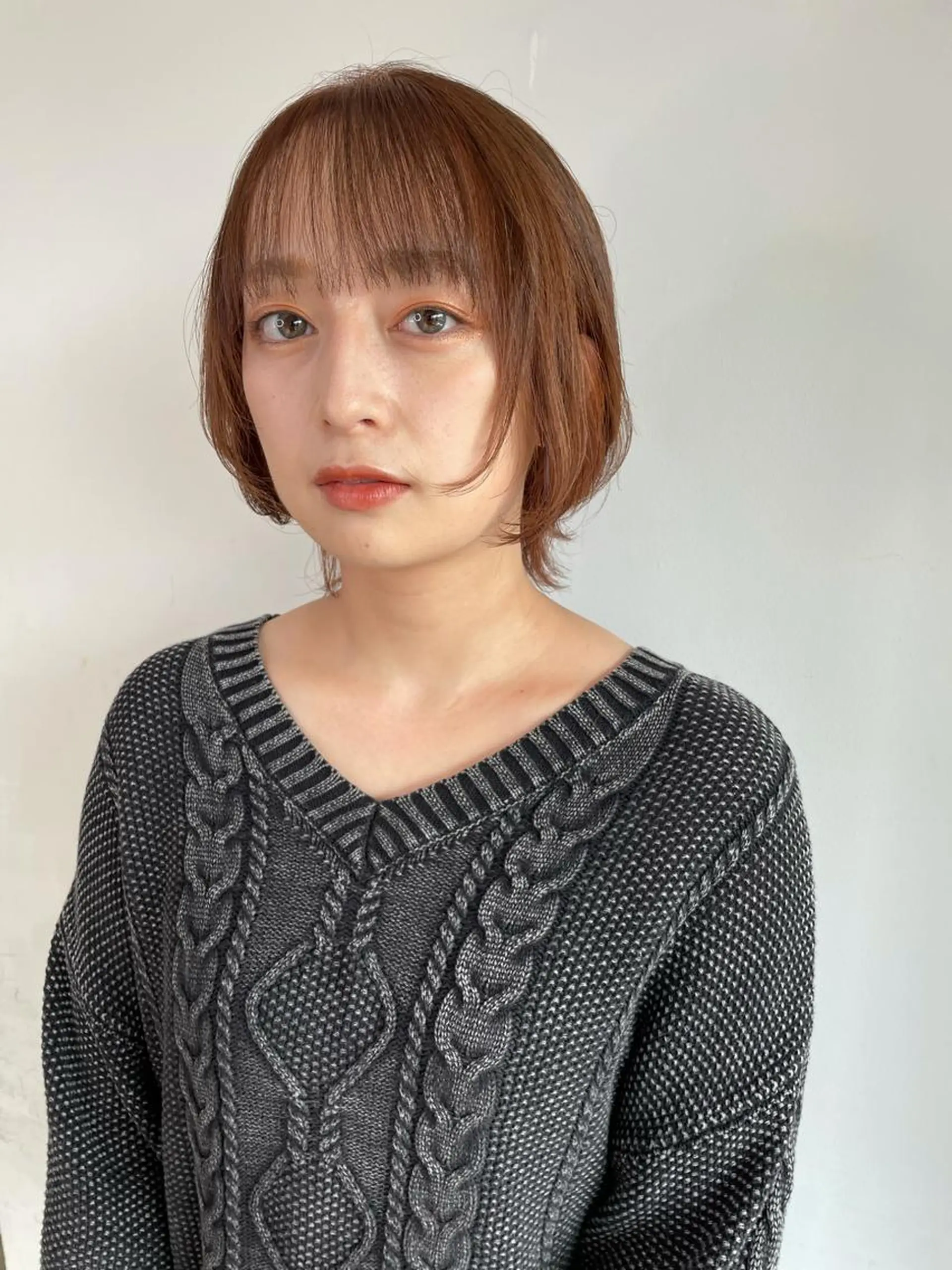 ショート カラー カット ヘアカラー トリートメント ハイトーン/レイヤー /ケアブリーチ石川治のヘアスタイル