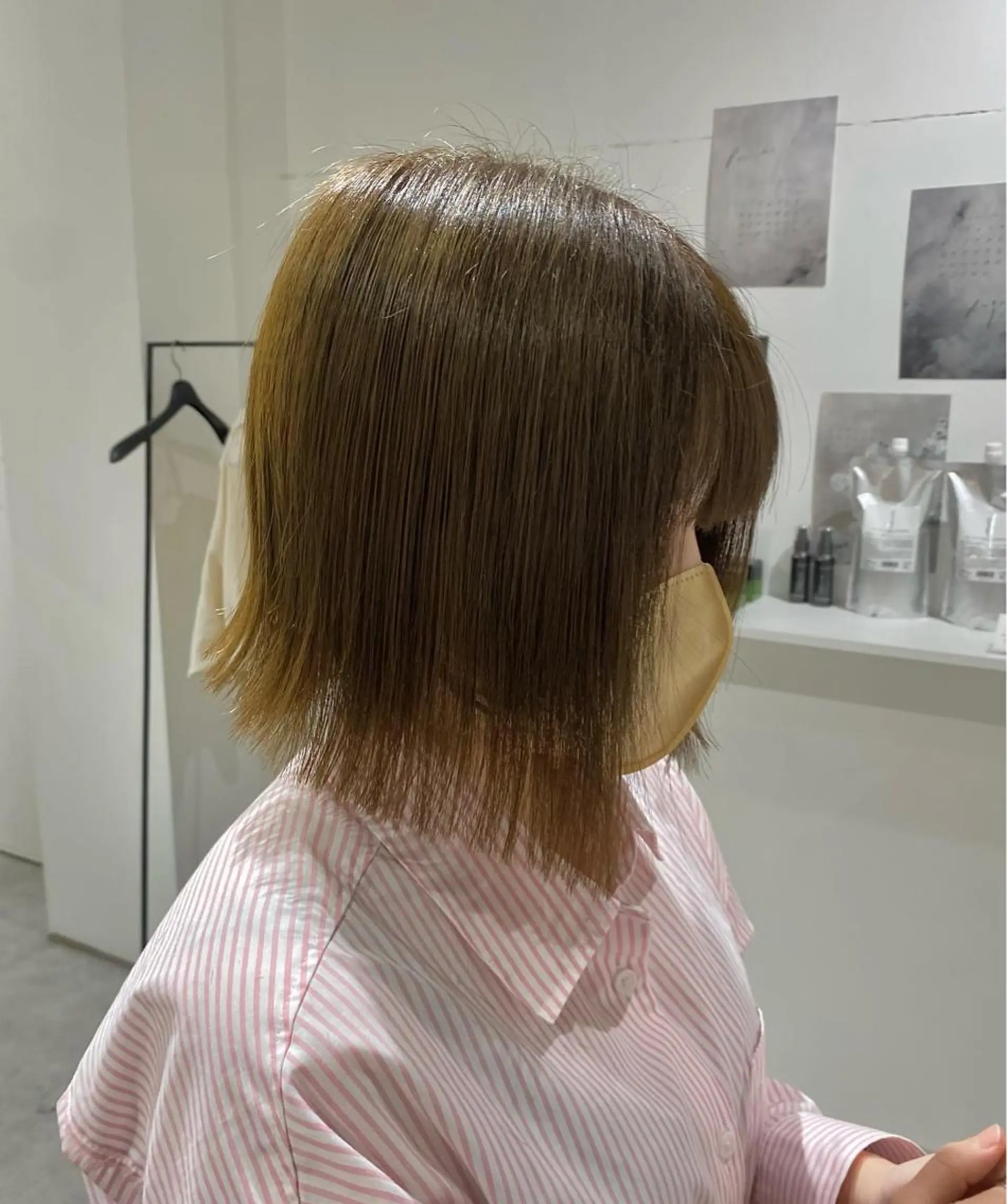 ミディアム カット 縮毛矯正 トリートメント 鳴海 稜真のヘアスタイル