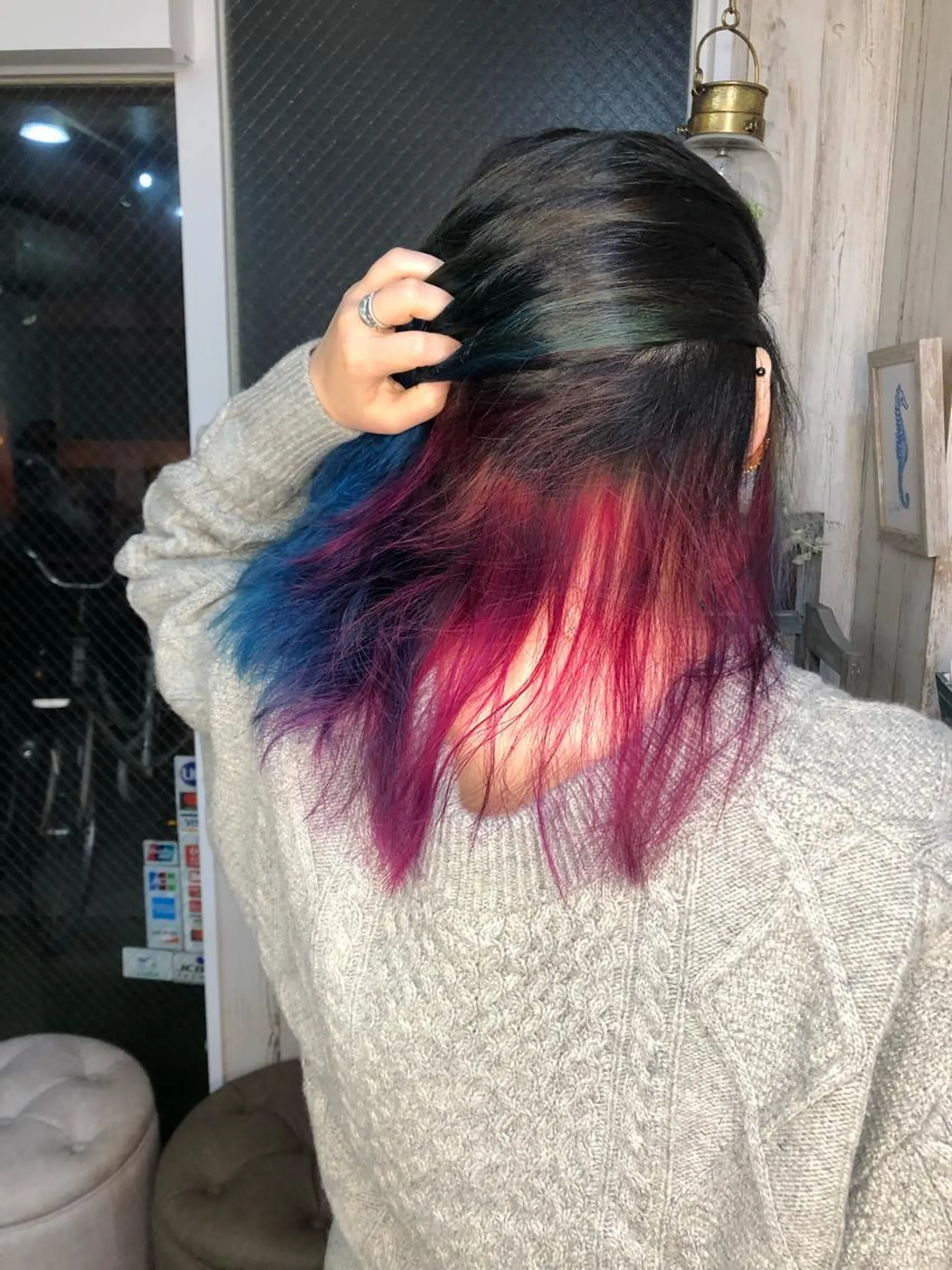 セミロング ヘアカラー トリートメント 🐆アンドウ チカコ🦓のヘアスタイル