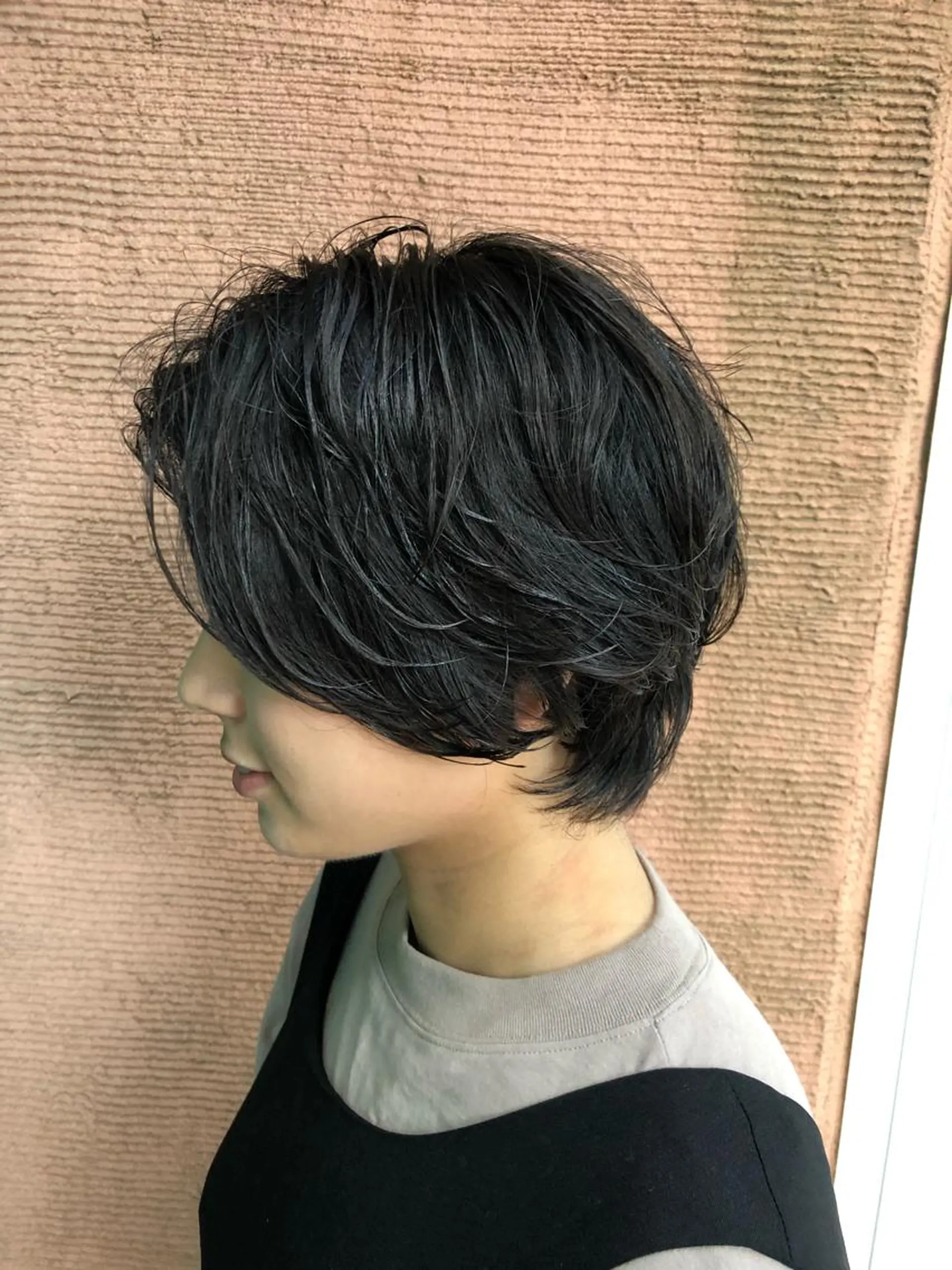 ショート カラー パーマ ハンサムショート ショートヘア カット パーマ ROBOT   PLUS所属・大野 悠平のヘアスタイル