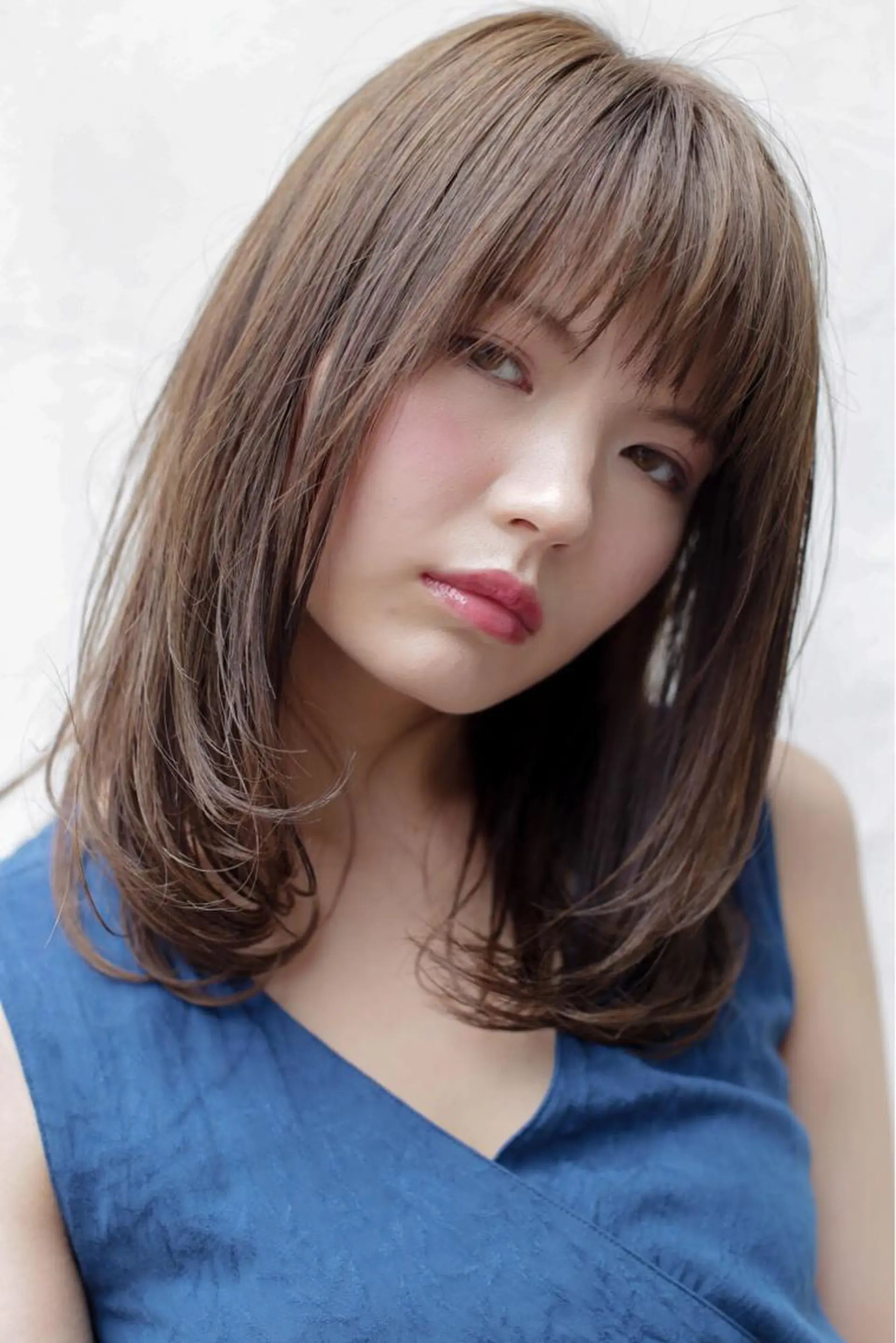 セミロング アッシュ ヘアカラー トリートメント 🤍美髪改善職人🤍 高橋　臣介 店長のヘアスタイル