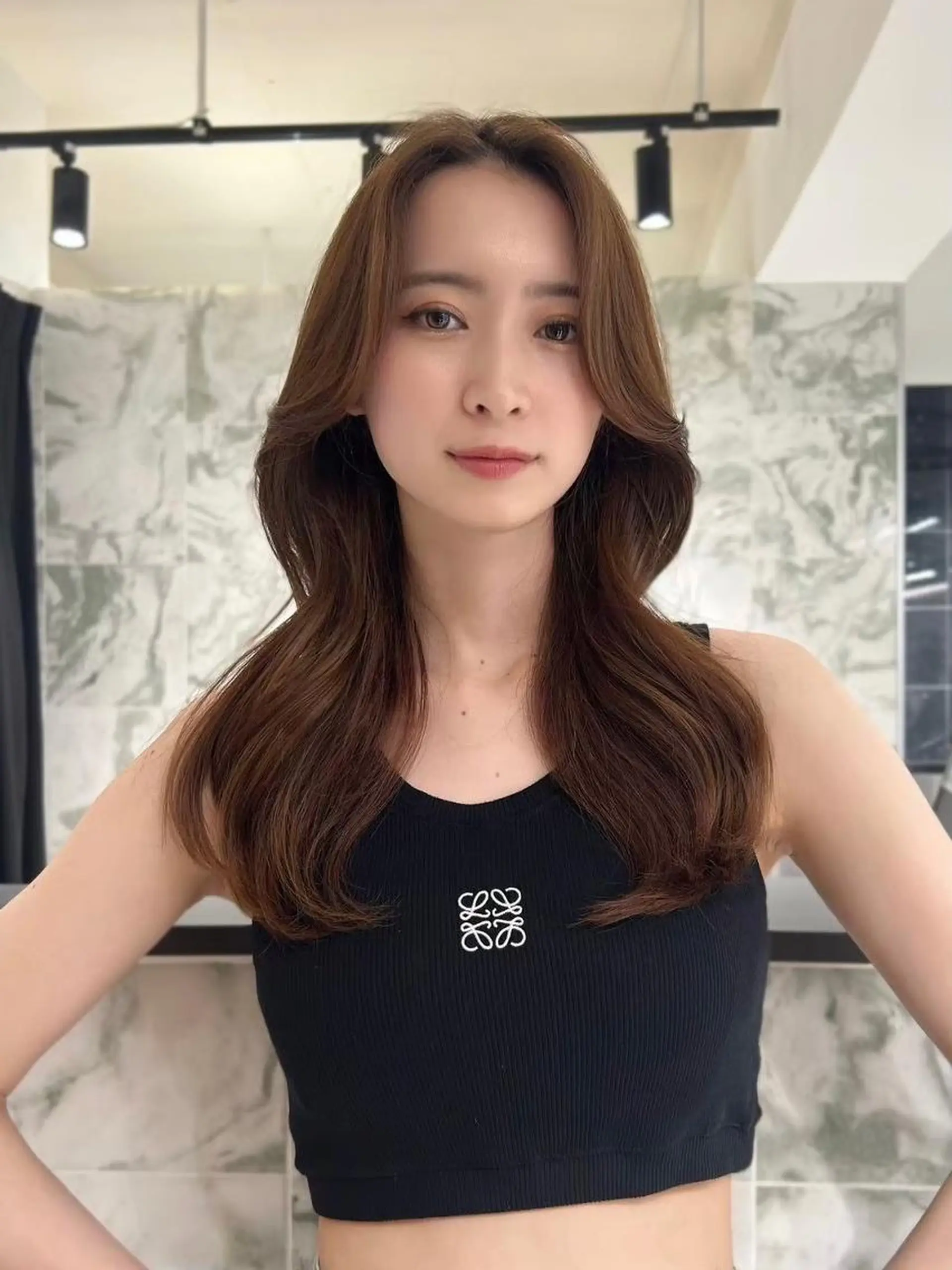 ロング カット ヘアカラー トリートメント 🌸Leviju桂店 店長Saki🌸のヘアスタイル