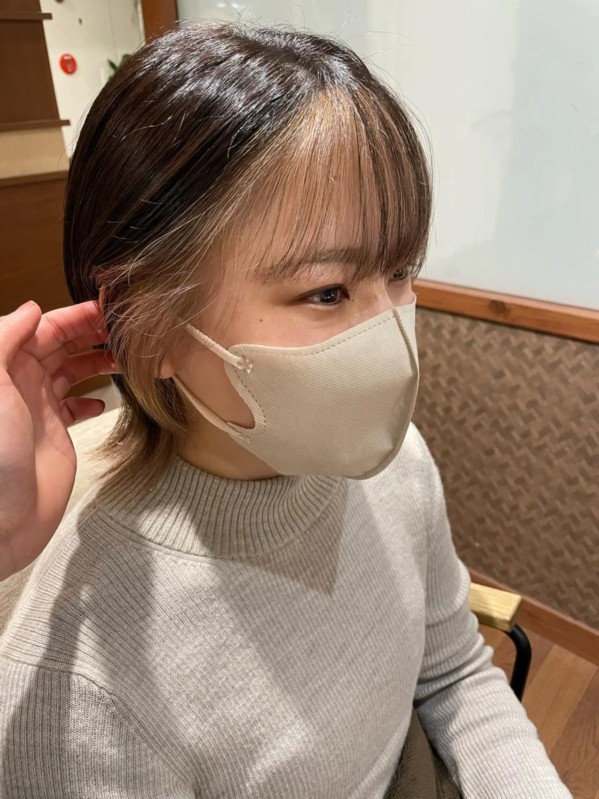 ショート カラー ヘアカラー トリートメント 羽田翔大/ブリーチ/ ボブカット/店長のヘアスタイル