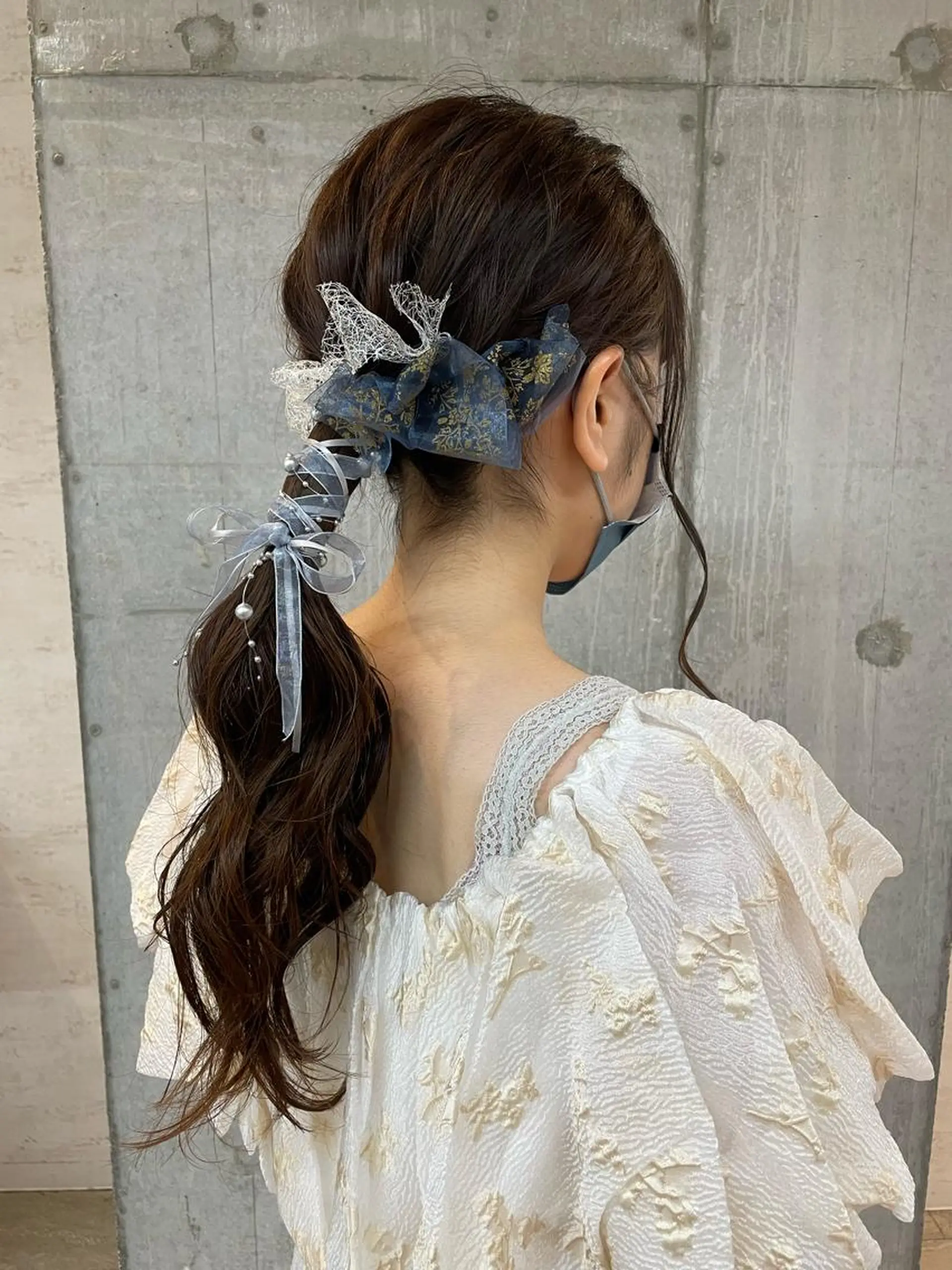 ロング パーマ ヘアセット 女性に人気♪ はやしほのかのヘアスタイル
