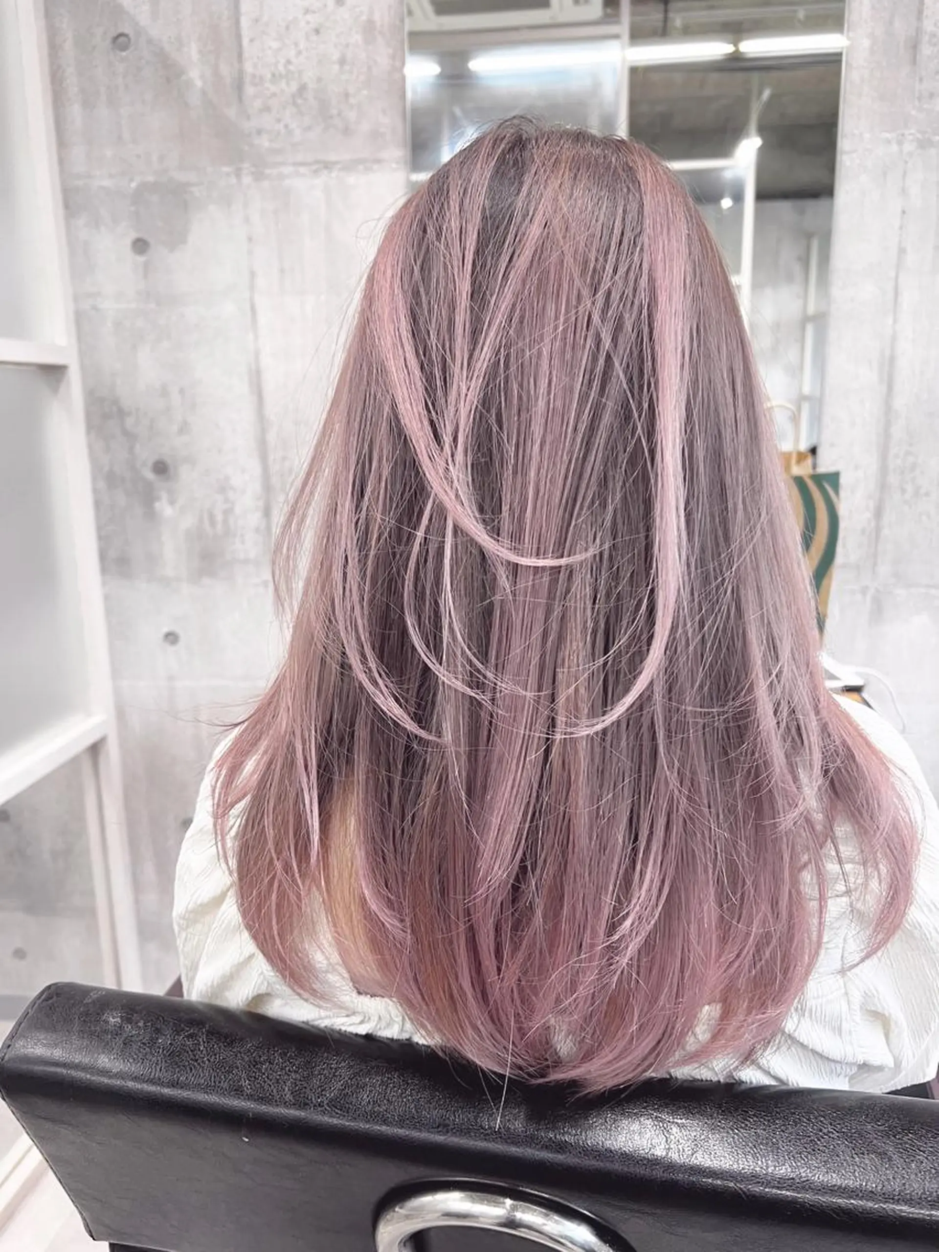 ロング カラー ヘアカラー トリートメント newi ナカノのヘアスタイル