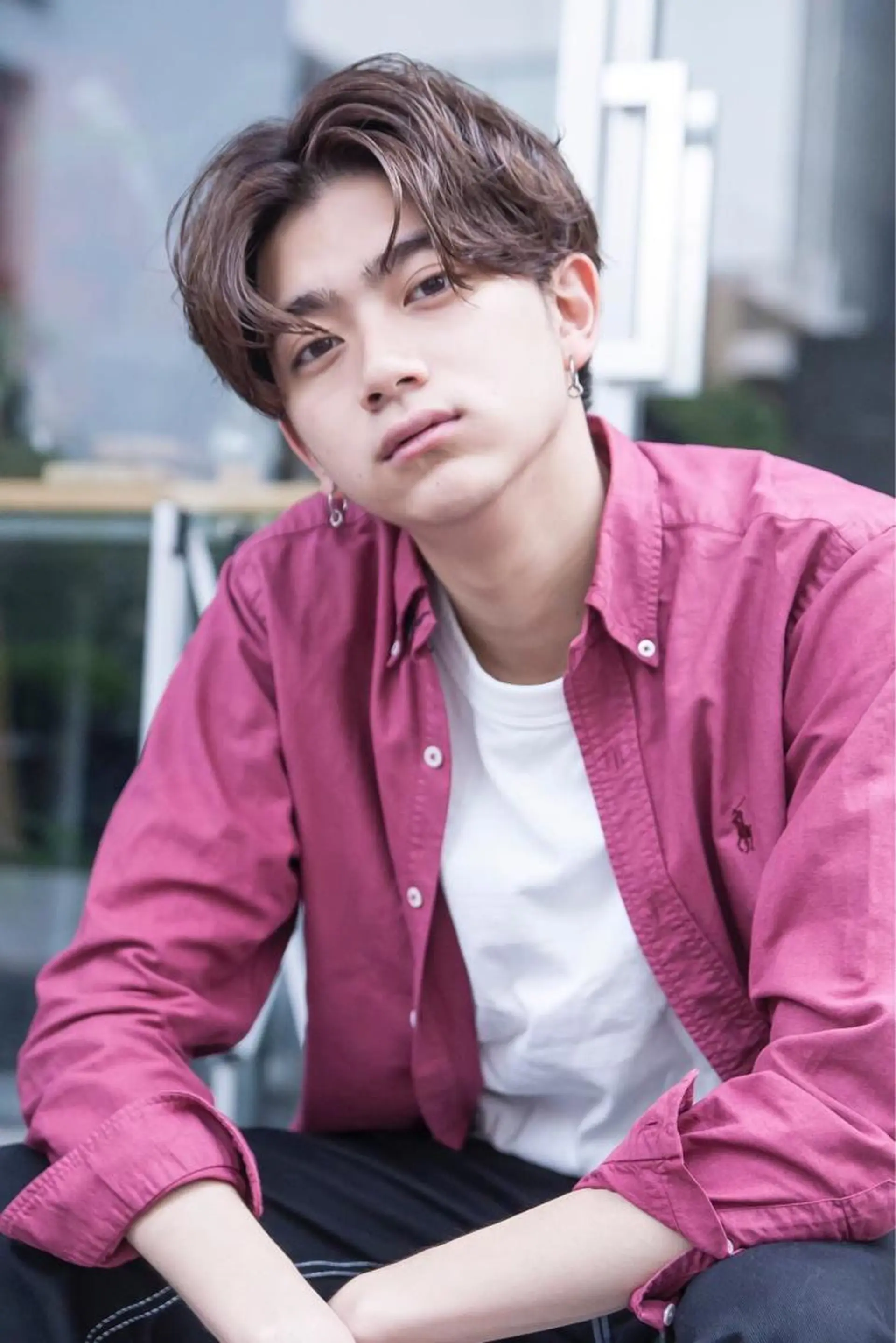 ショート カラー メンズ カット lana hair 新宿/髪質改善のヘアスタイル