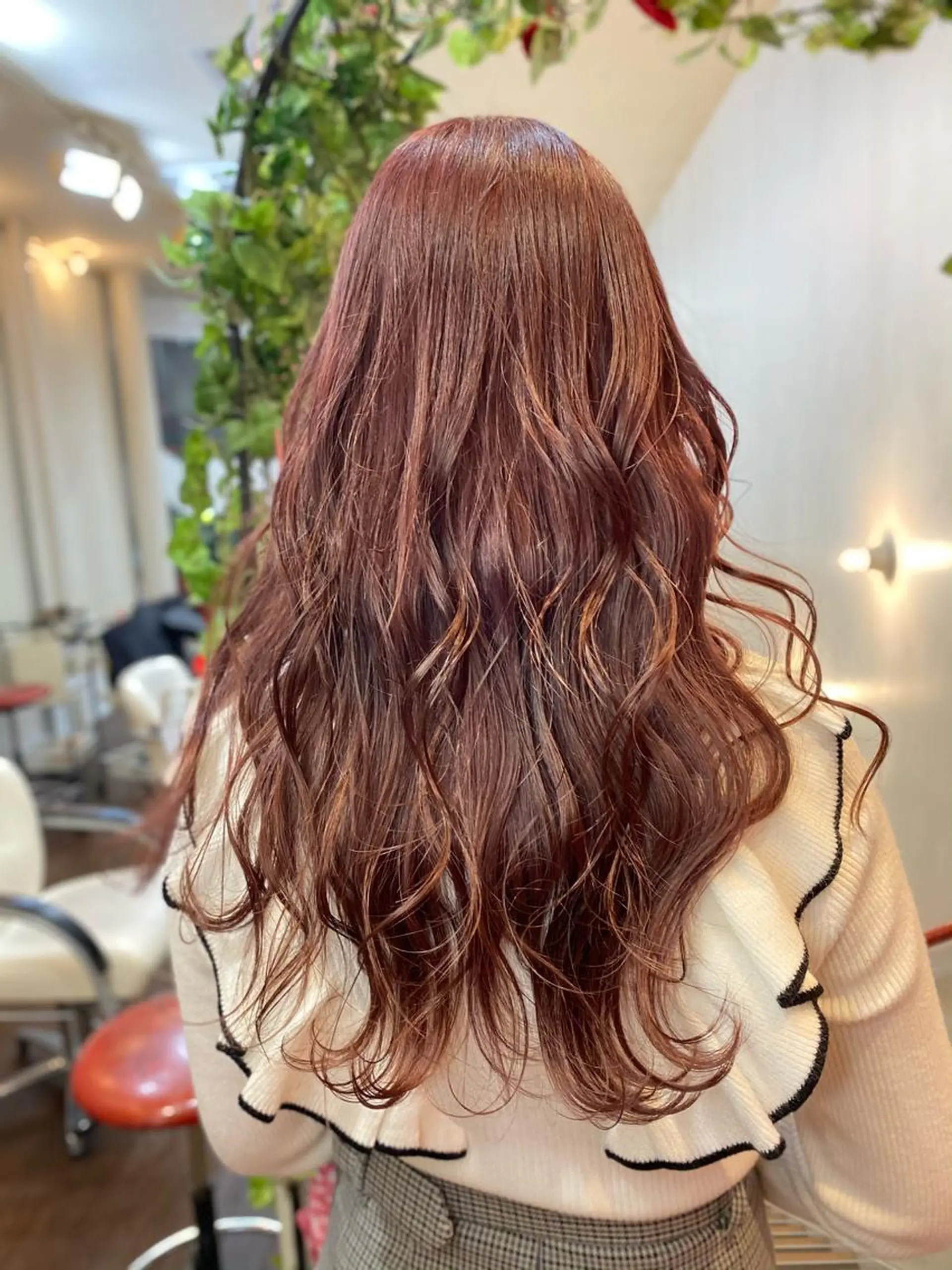 セミロング ピンクブラウン ヘアカラー ゆぴ☾‪/推しカラー /ハイトーンのヘアスタイル