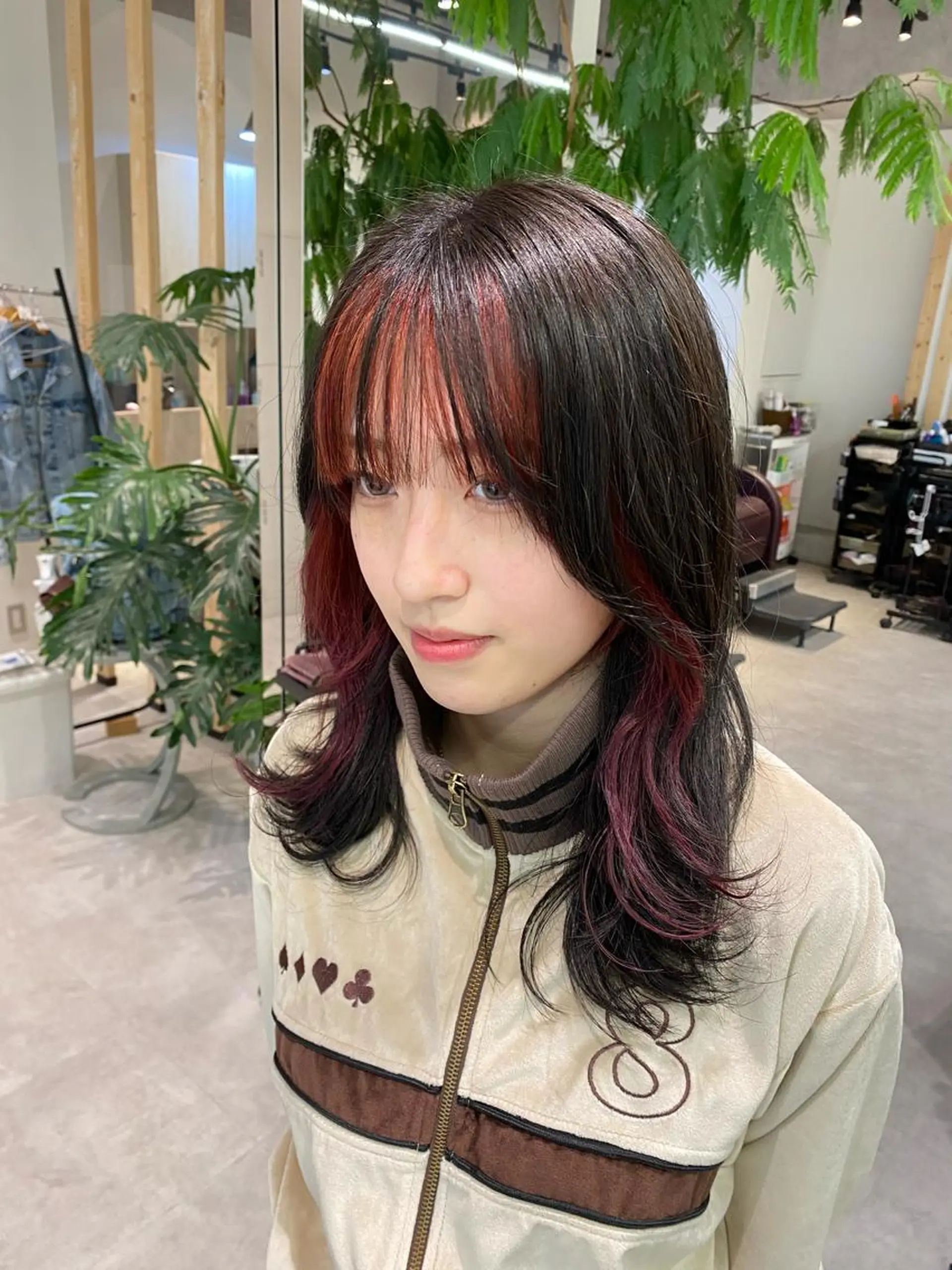 セミロング カラー メンズパーマ支配率 No.1🔥坂井那吏のヘアスタイル