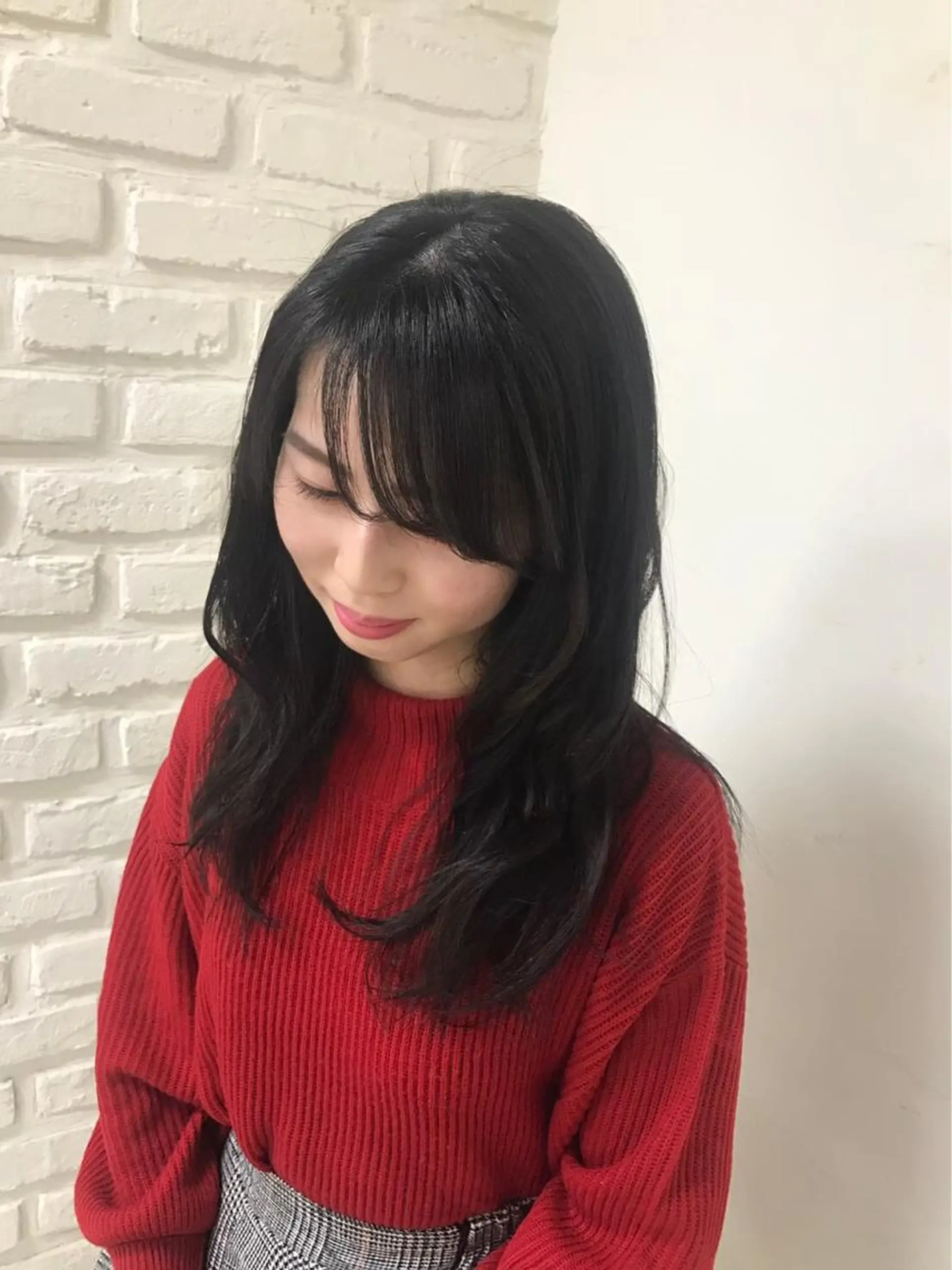 ロング カラー 透明感カラー カット ヘアカラー トリートメント 暖色カラー🌹 中山由梨のヘアスタイル