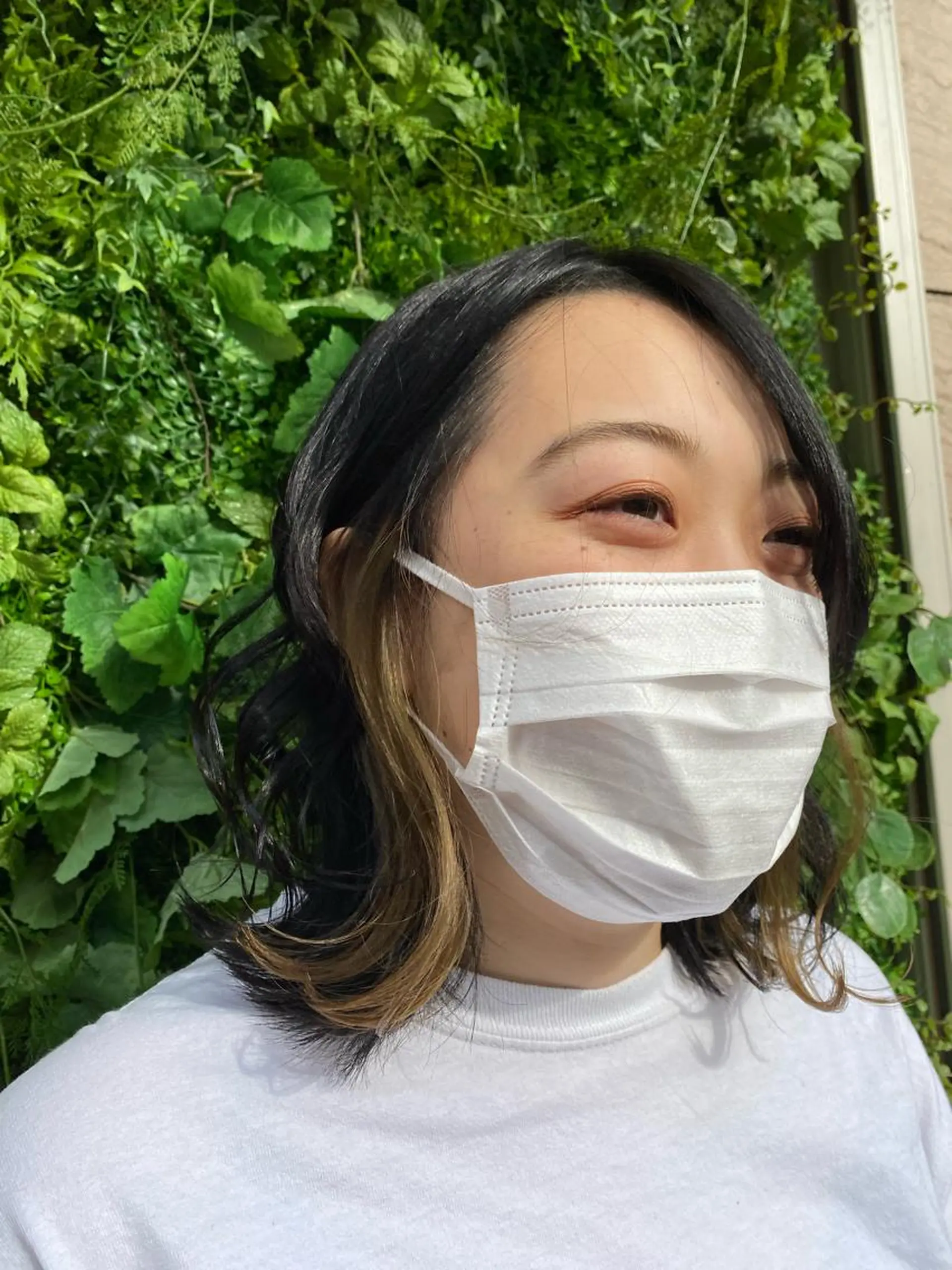 ミディアム カラー ヘアカラー 朝が楽になる艶髪縮毛 ✨中稲明梨のヘアスタイル