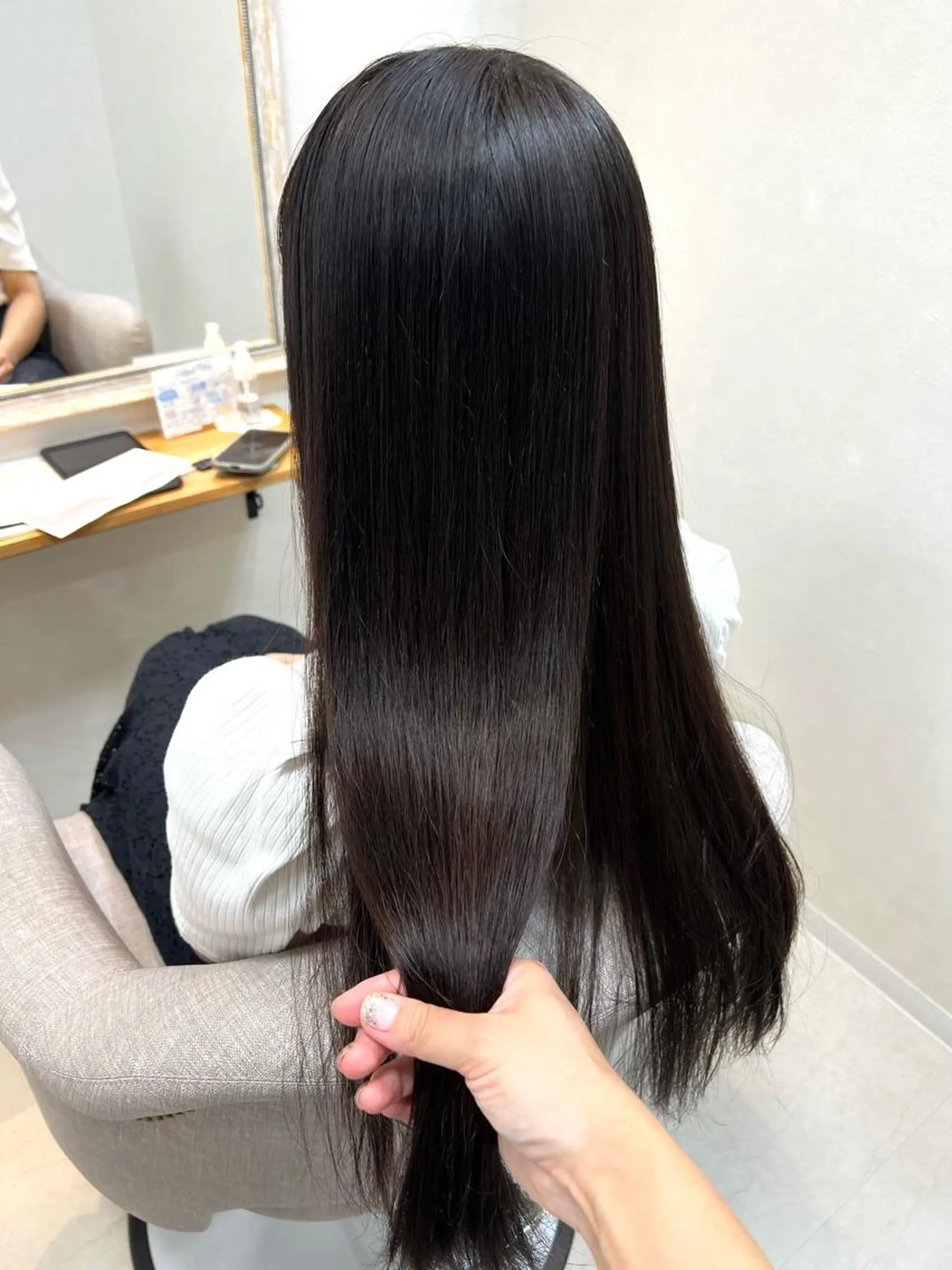 ロング くせ毛 カット 縮毛矯正 ショート/白髪ぼかし 君和田若菜のヘアスタイル