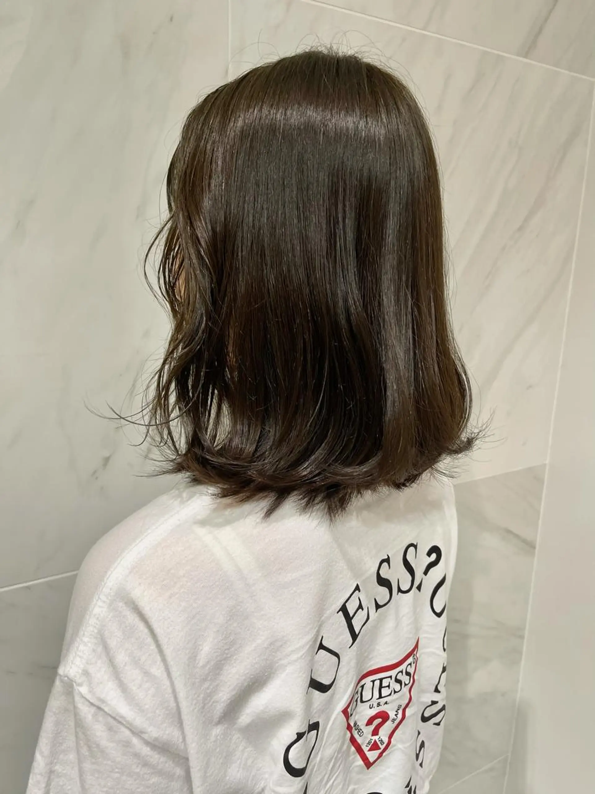 ミディアム カラー ヘアカラー トリートメント ヘッドスパ ラベンダー/レイヤー カット🤎mamiのヘアスタイル