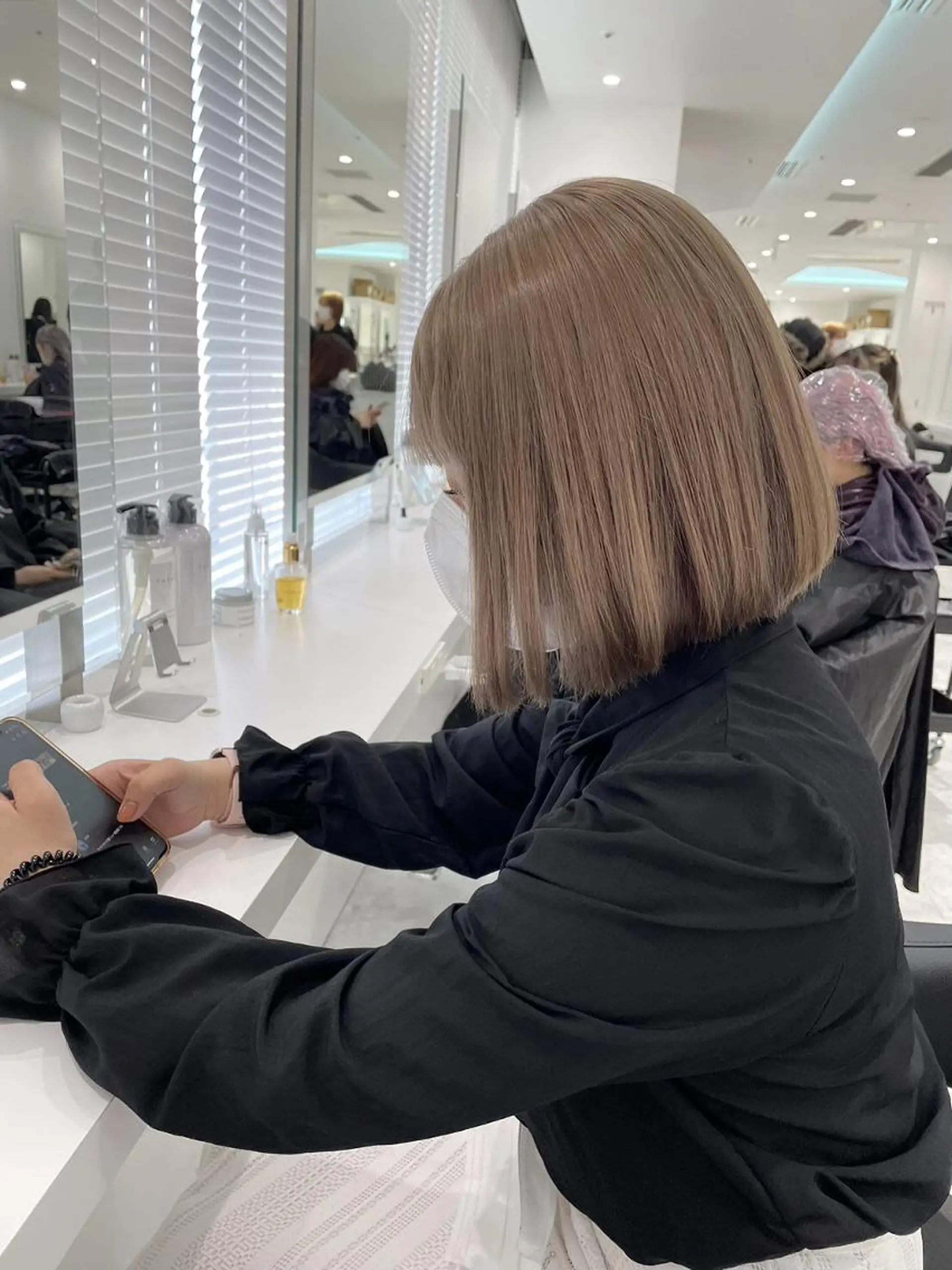 ロング カラー カット ヘアカラー トリートメント ヘッドスパ ヘアセット 🤍ベージュ×艶髪 🤍Ryuta🤍のヘアスタイル