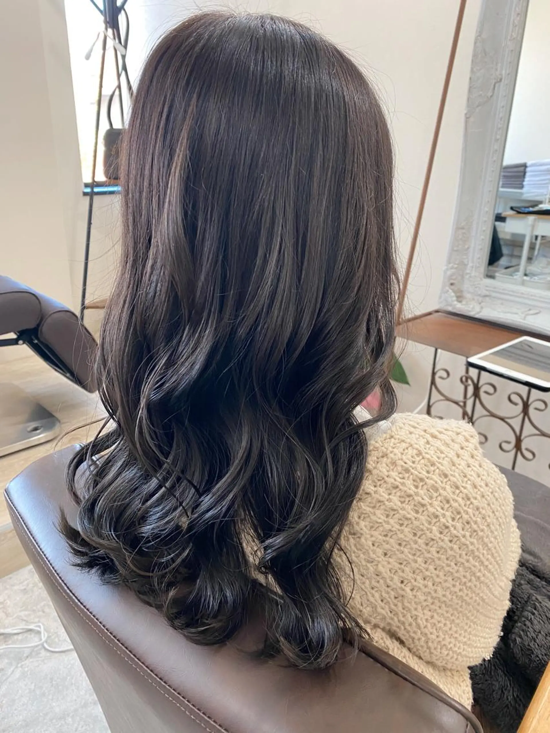 ロング アッシュ アッシュブラウン カット ヘアカラー ▷SAN   KAKU所属・長岡 俊樹のヘアスタイル