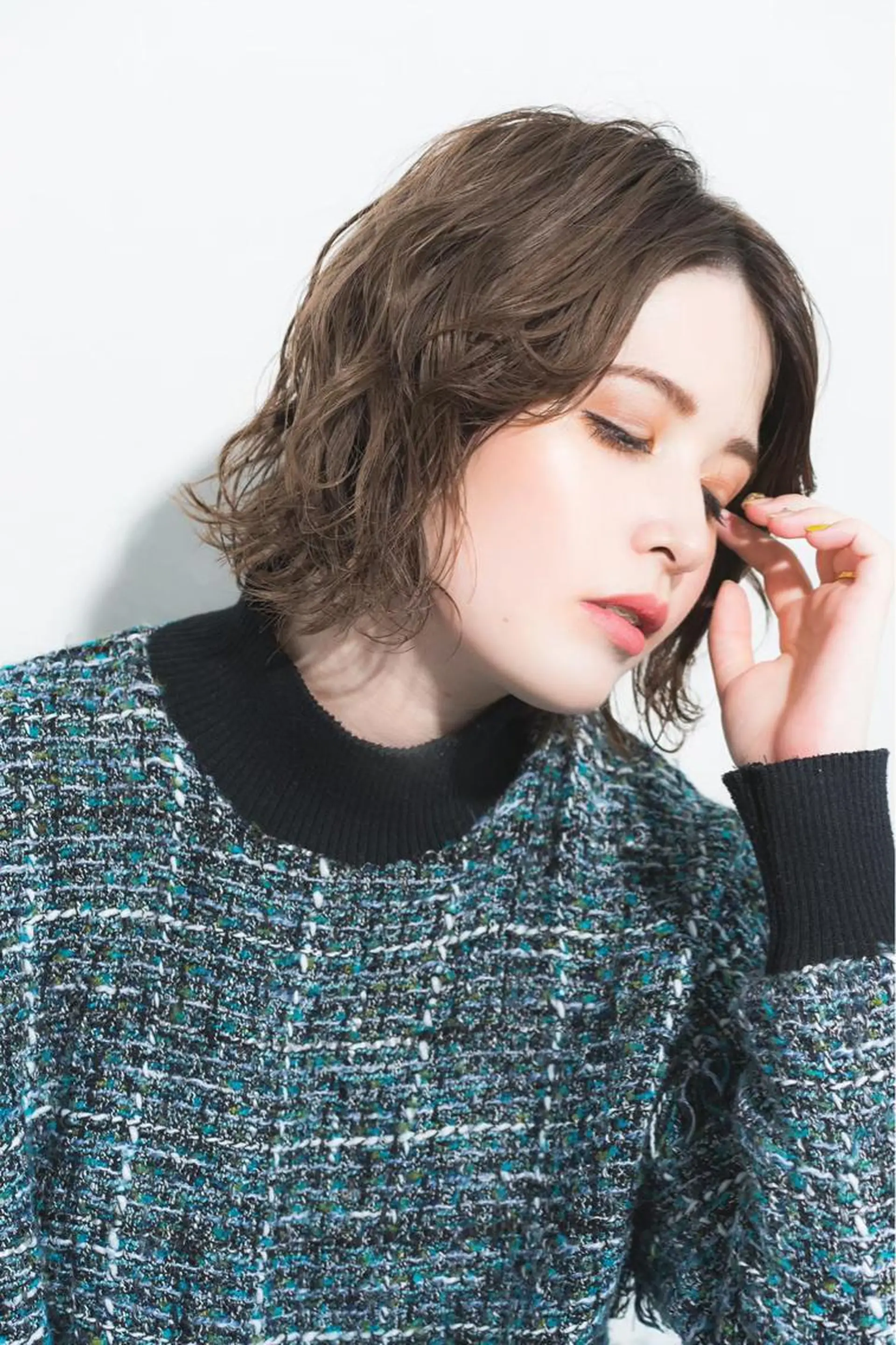 ミディアム カラー カット ヘアカラー トリートメント レイヤー×髪質改善 マネージャー安藤光司のヘアスタイル