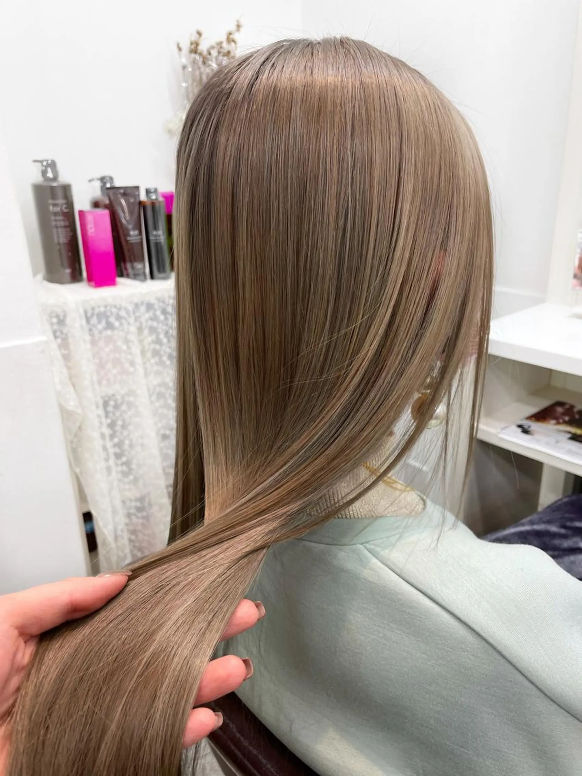ロング カラー ロング トリートメント ヘアカラー トリートメント ヘアセット 韓国ヘア🤍髪質改善 🇰🇷AKANEのヘアスタイル