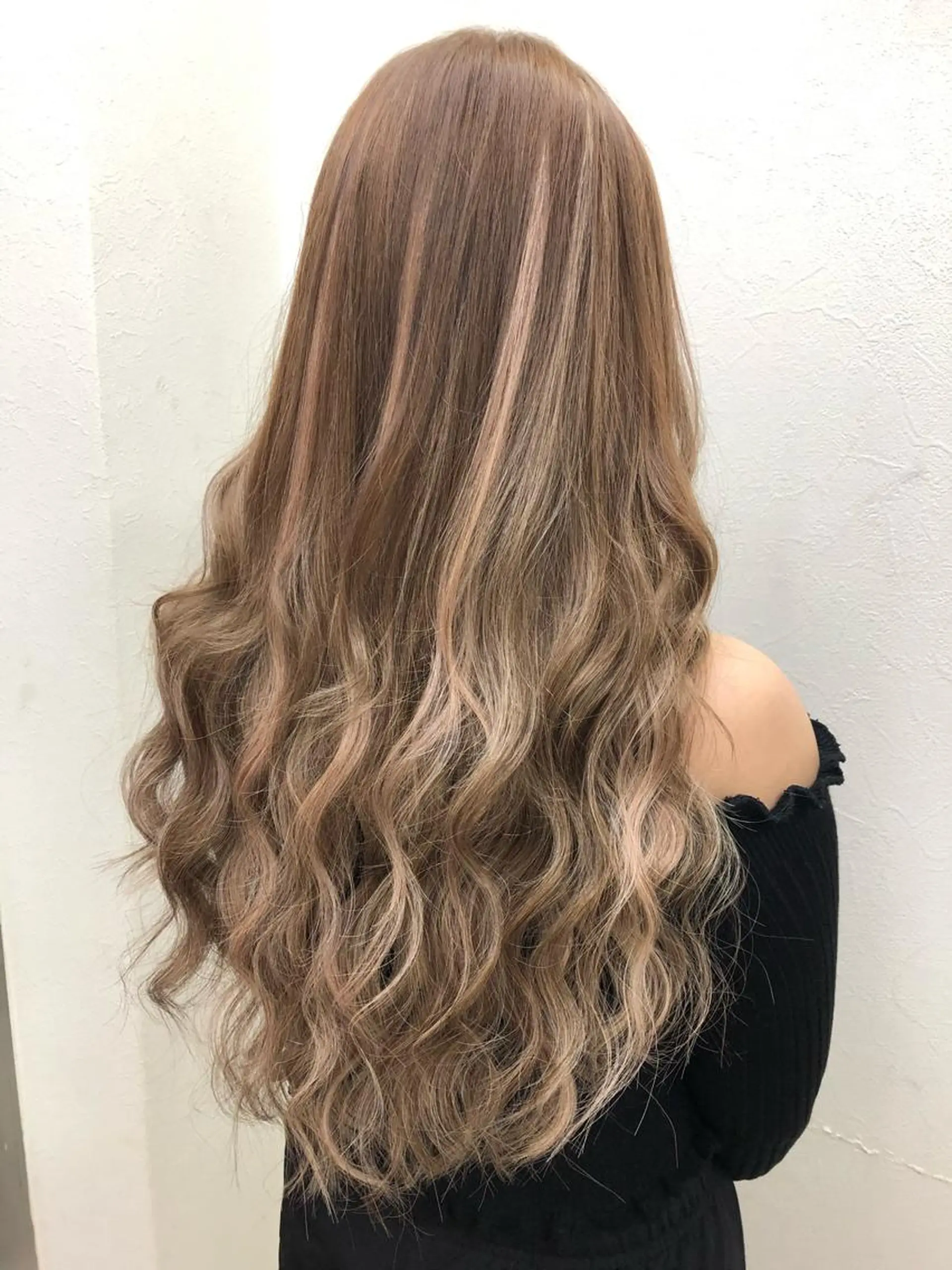 セミロング カラー ベージュカラー ミルクティーベージュ ヘアカラー トリートメント エクステ 池袋🧡ダブルカラー /馴染ませエクステのヘアスタイル