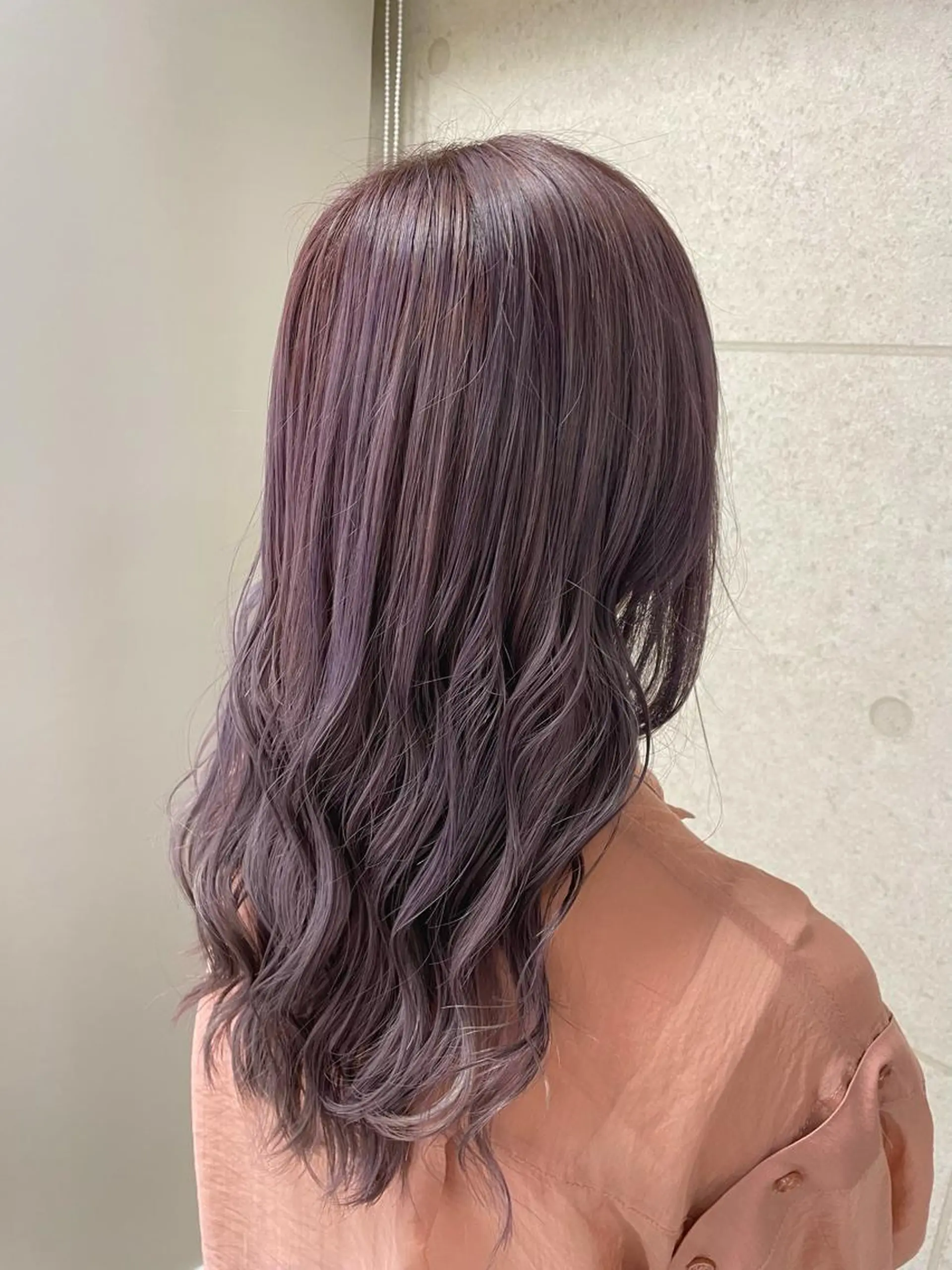 セミロング カラー ブリーチ パープルカラー XANADU上野店 🐼ﾖｺﾊｼのヘアスタイル