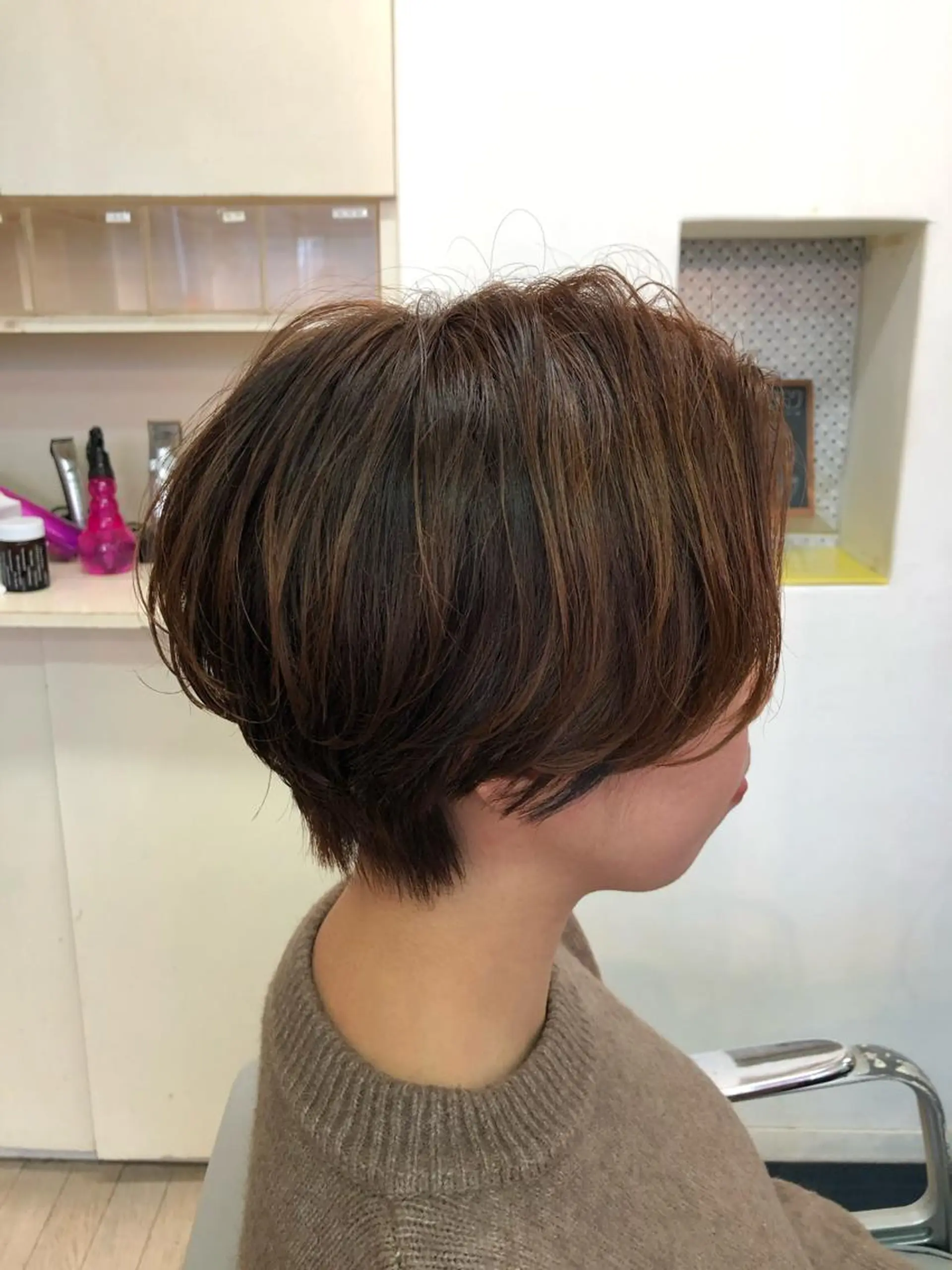 ショート カラー ハンサムショート ショートヘア カット ヘアカラー ROBOT   PLUS所属・大野 悠平のヘアスタイル