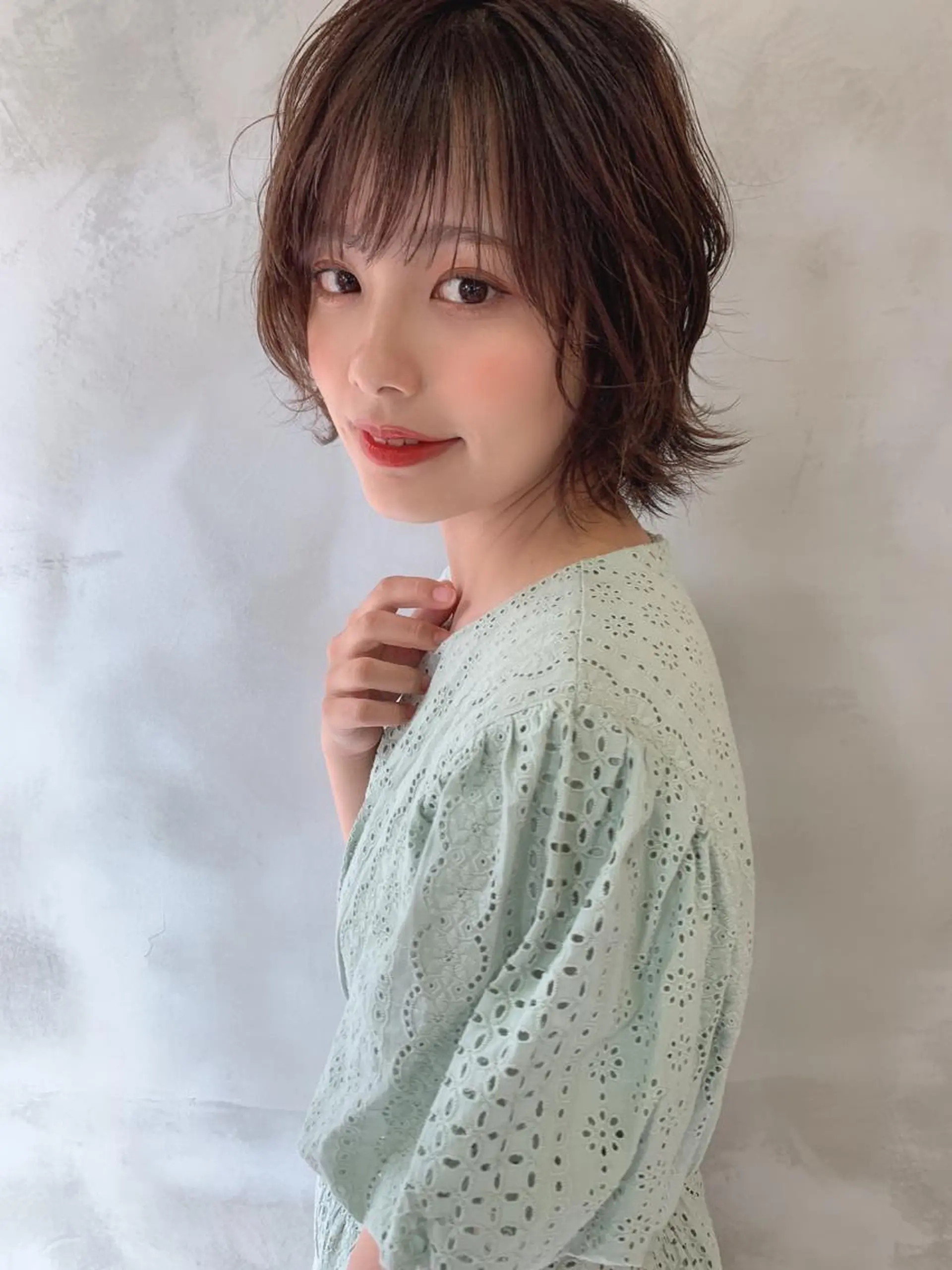ショート 本町/心斎橋/北堀江 透明感カラーSANCのヘアスタイル