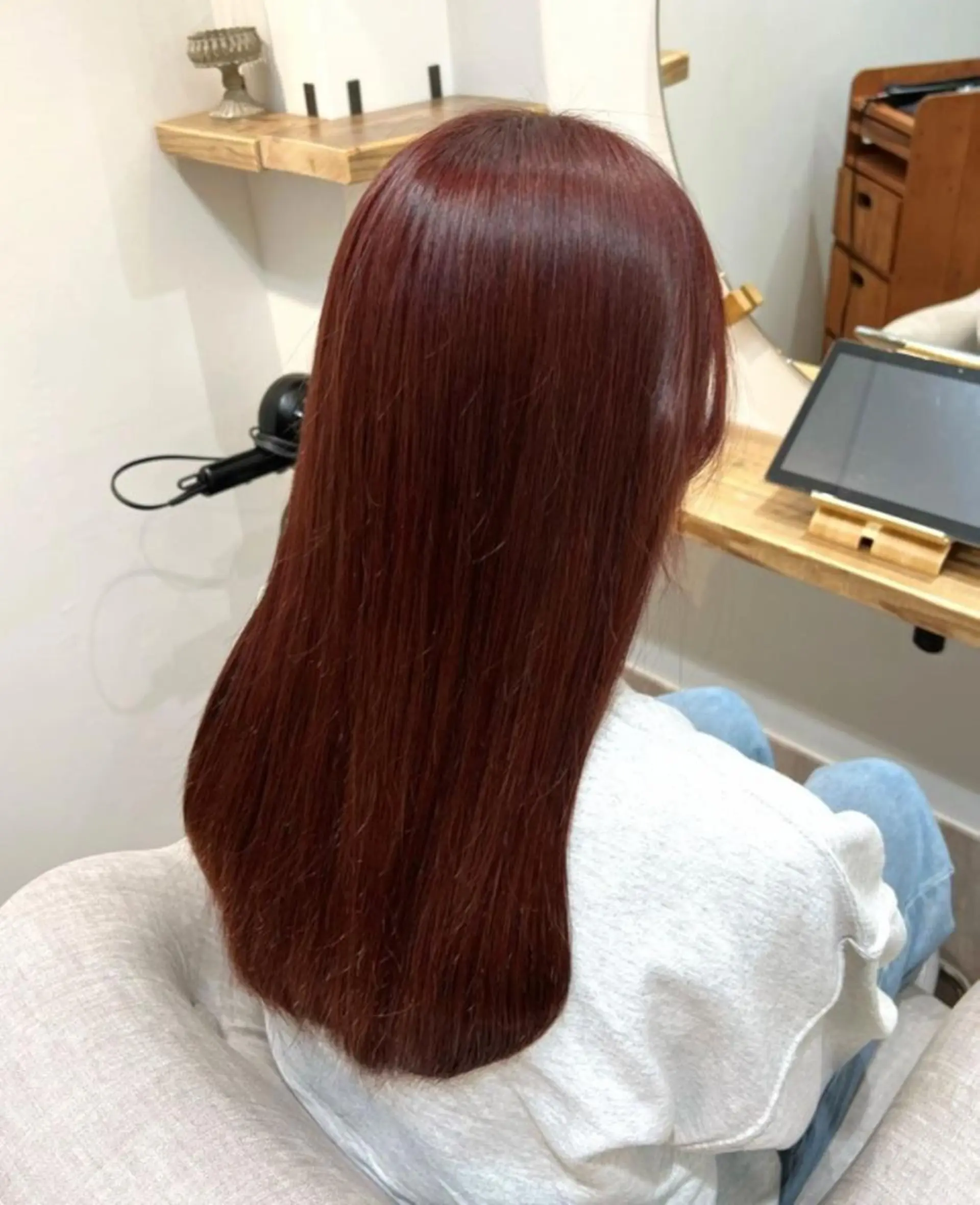 ロング カラー ブリーチ ブラウンカラー ブリーチなしカラー ピンクカラー ピンクブラウン Seina セイナのヘアスタイル