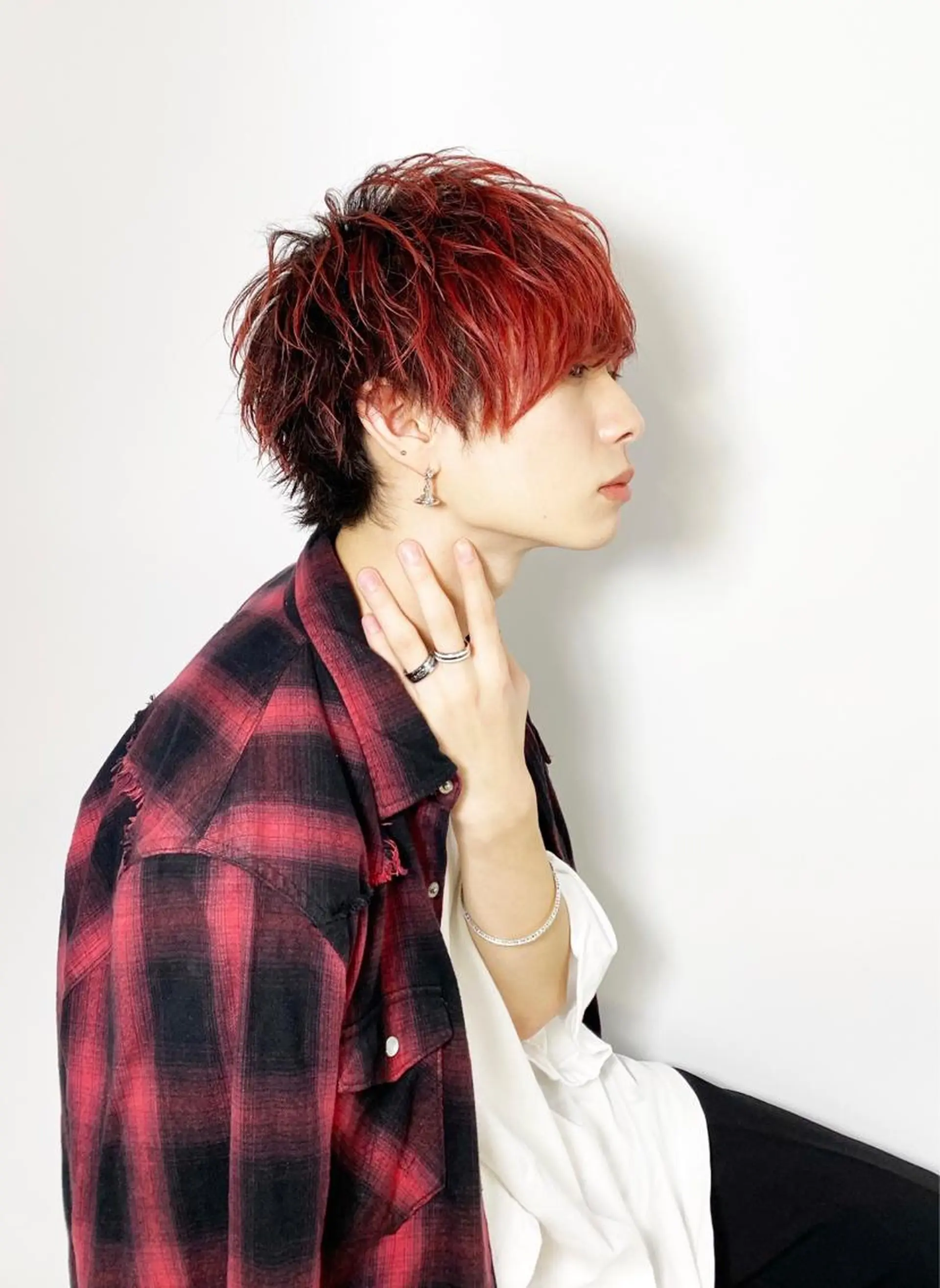 ショート カラー パーマ メンズ カット ヘアカラー パーマ 大橋 拓巳のヘアスタイル