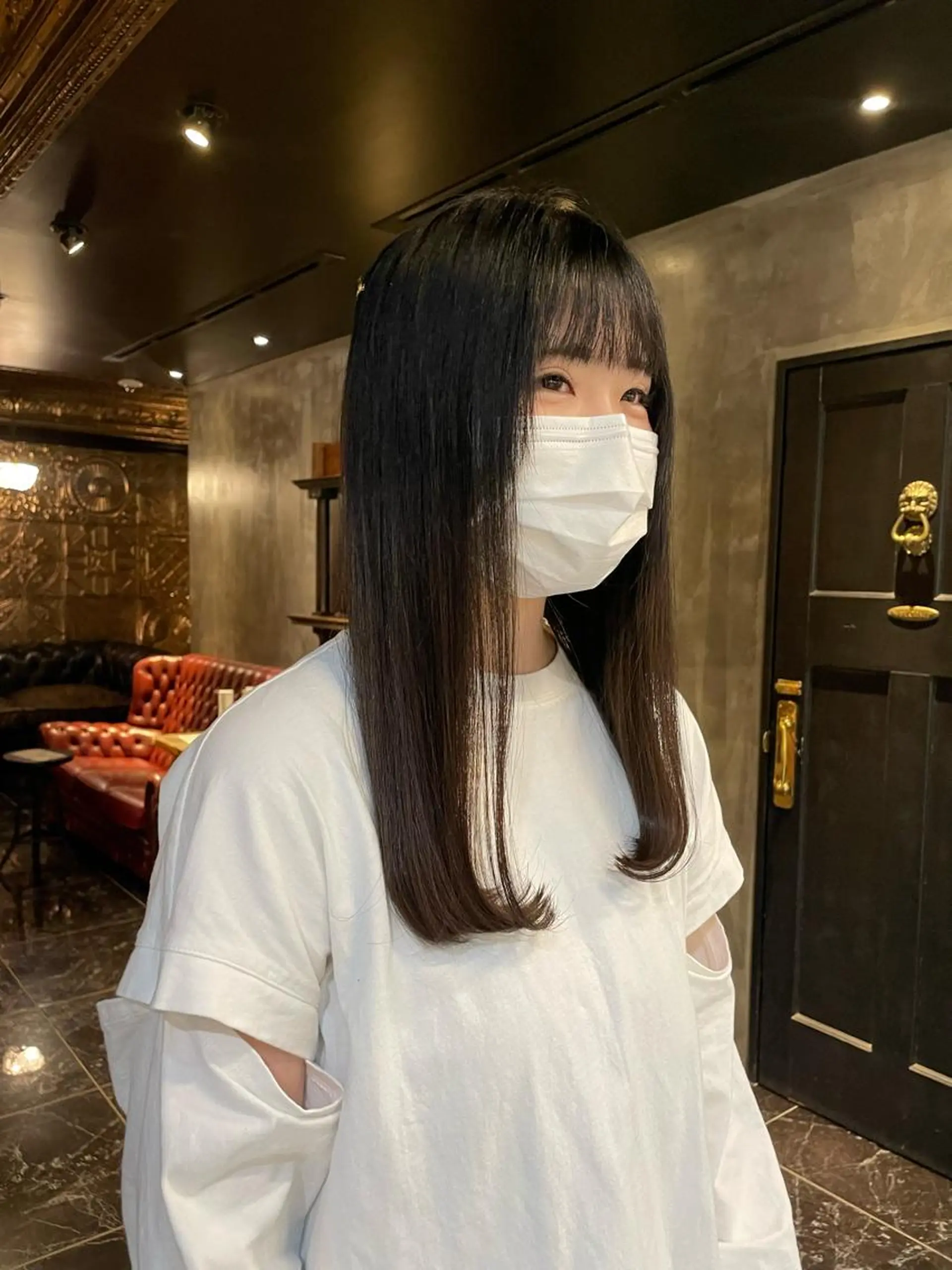 ロング カラー パーマ ヘアアレンジ レイヤー/ 透明感カラー/マドカのヘアスタイル