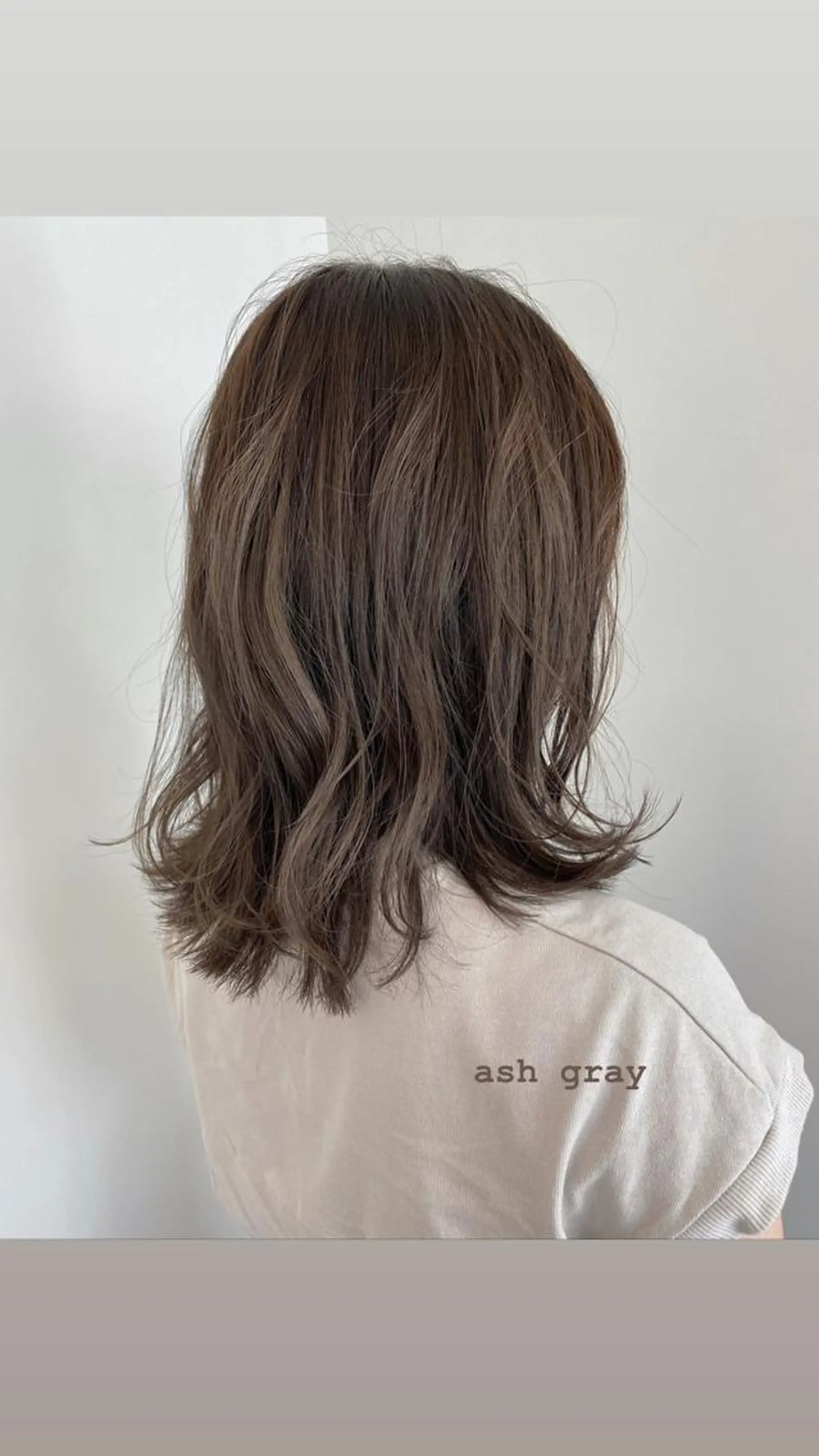 ミディアム アッシュ SALOWIN下北No.R店所属・୨୧柔らかいカラー nozomi ୨୧のヘアスタイル